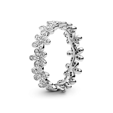 Daisy Silver Ring With Cubic Zirconia