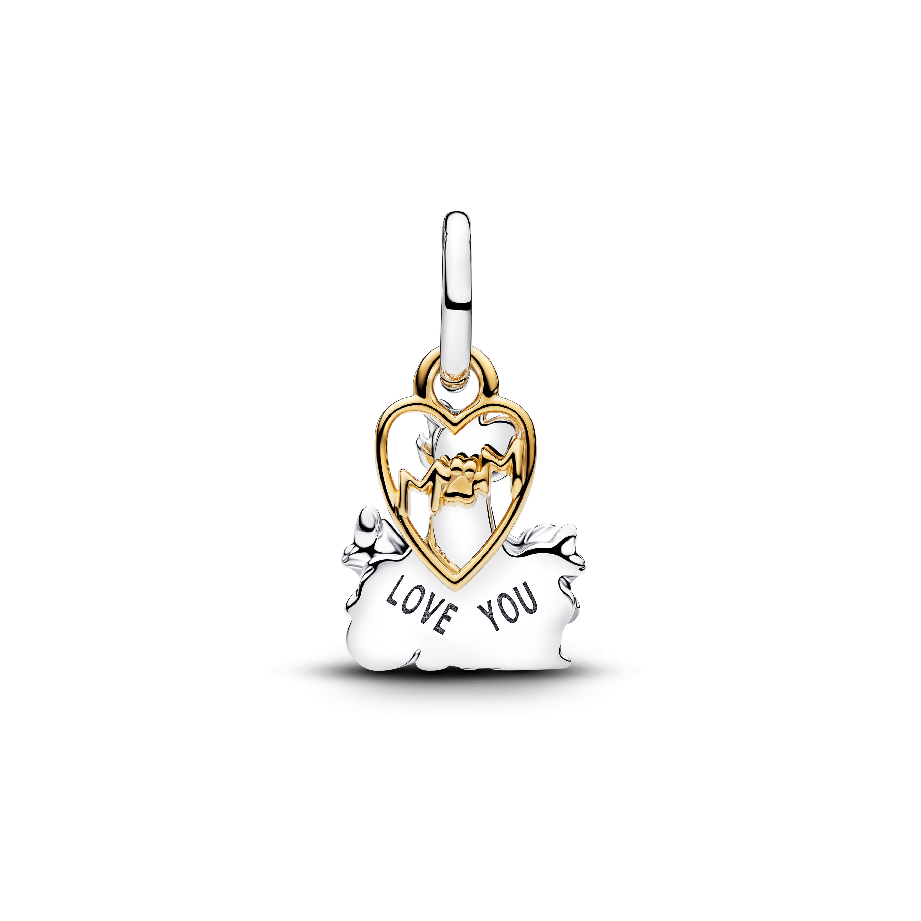 Disney Aristocats Sterling Silver And 14K Gold-Plated Double Dangle With Pink And Blue Enamel