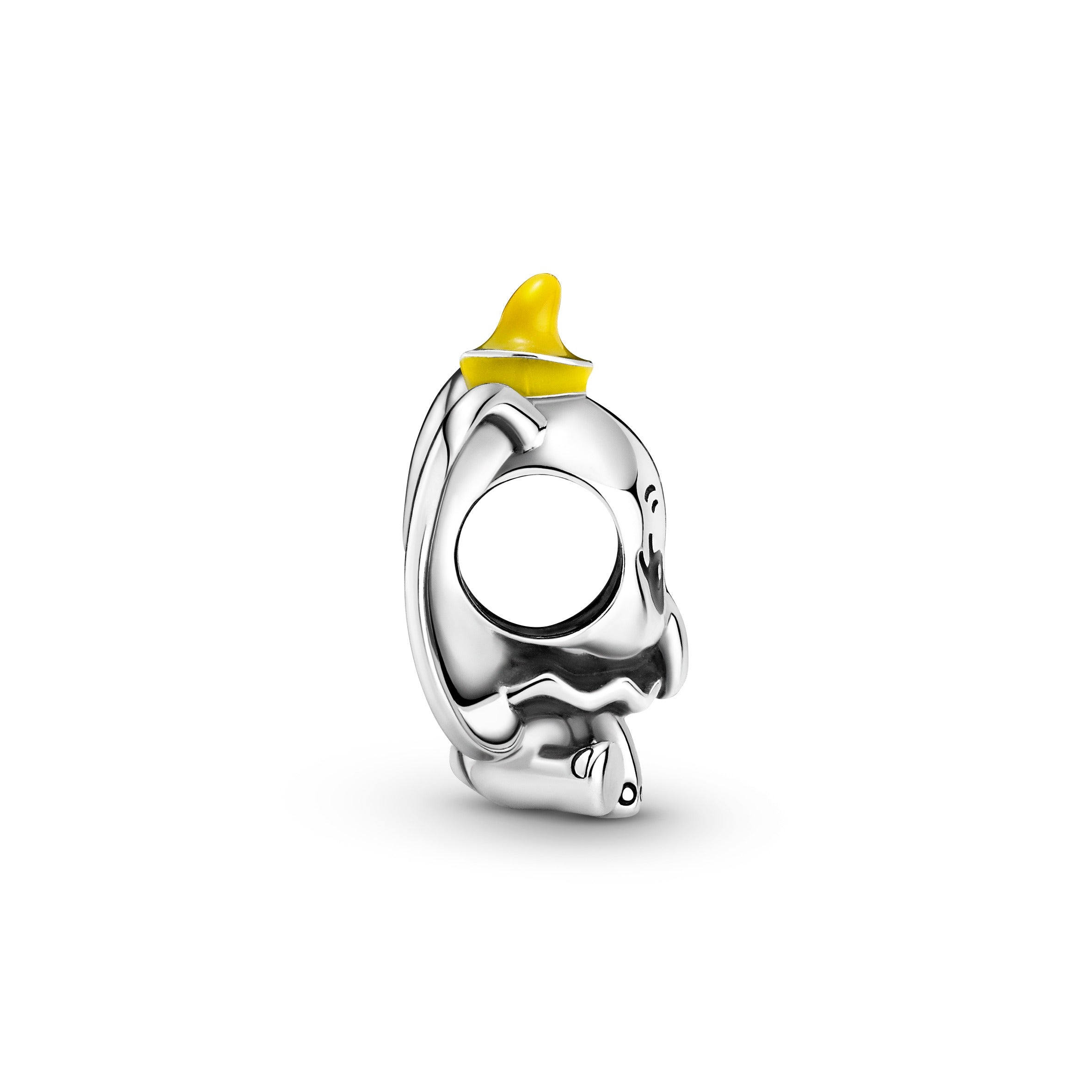 Disney Dumbo Sterling Silver Charm With Black And Yellow Enamel