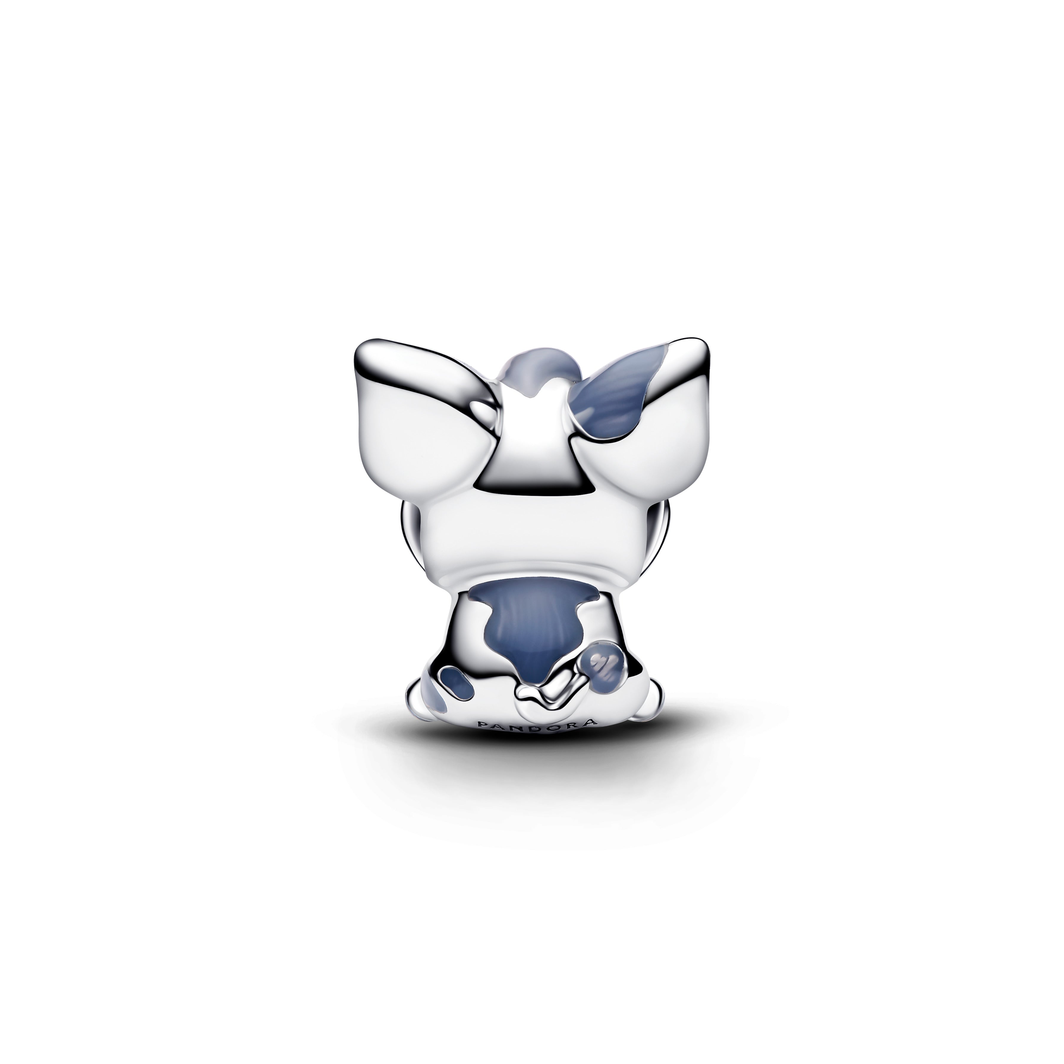 Disney Moana Pua The Pig Sterling Silver Charm With Pink, Grey And Brown Enamel