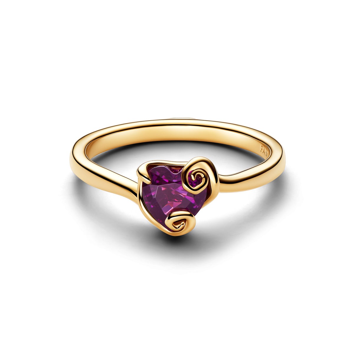 Disney Sally 14K Gold-Plated Ring With Violet Purple Crystal