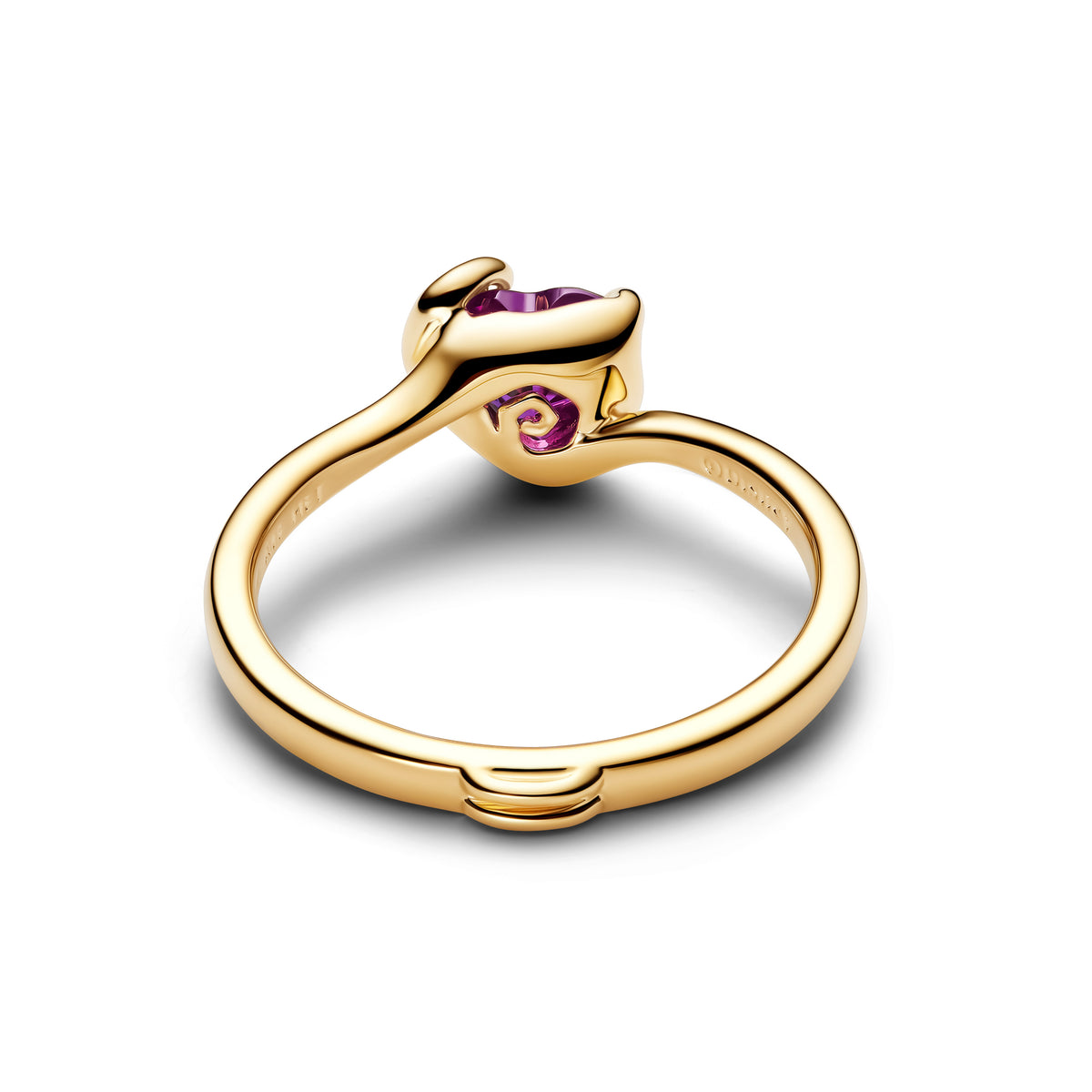Disney Sally 14K Gold-Plated Ring With Violet Purple Crystal