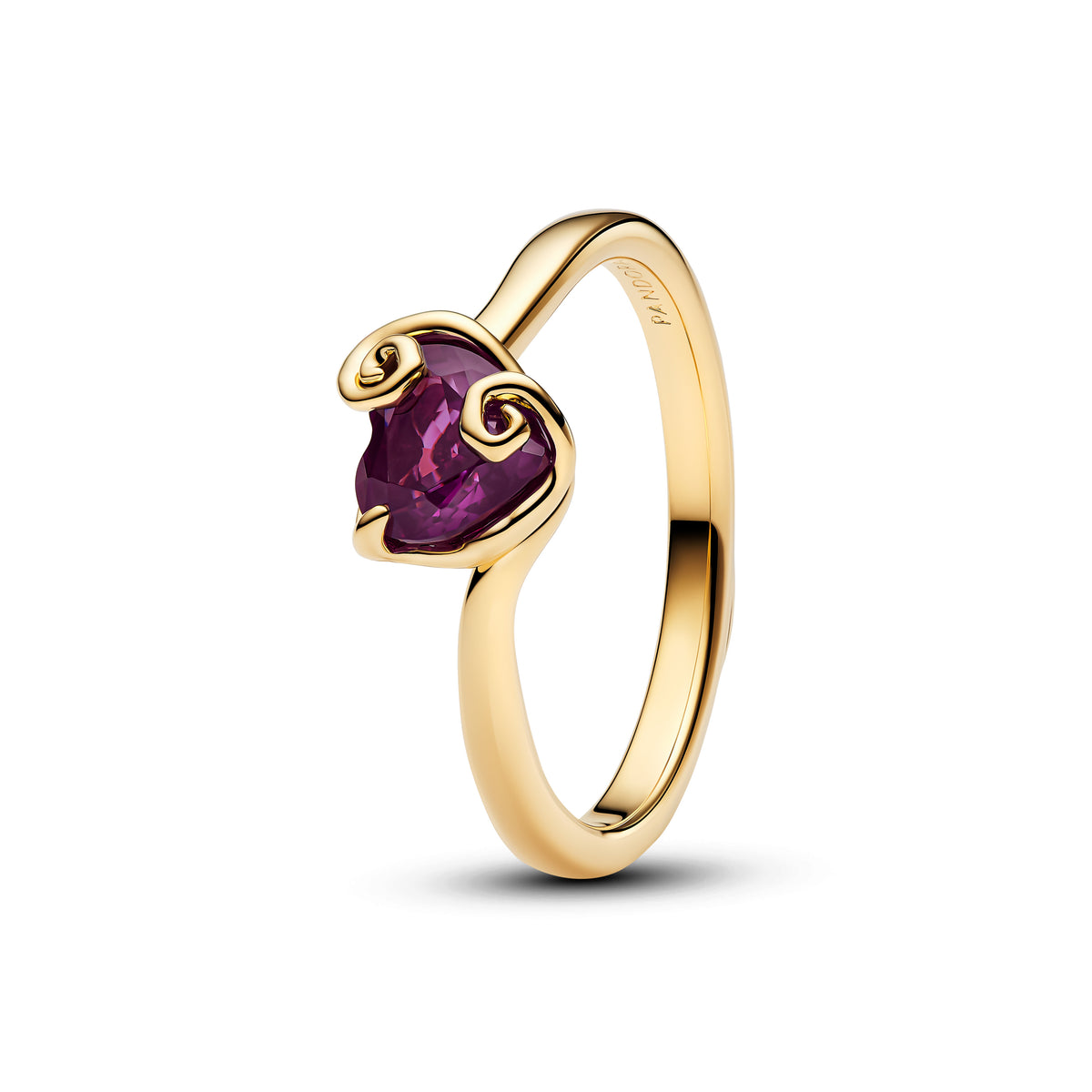 Disney Sally 14K Gold-Plated Ring With Violet Purple Crystal