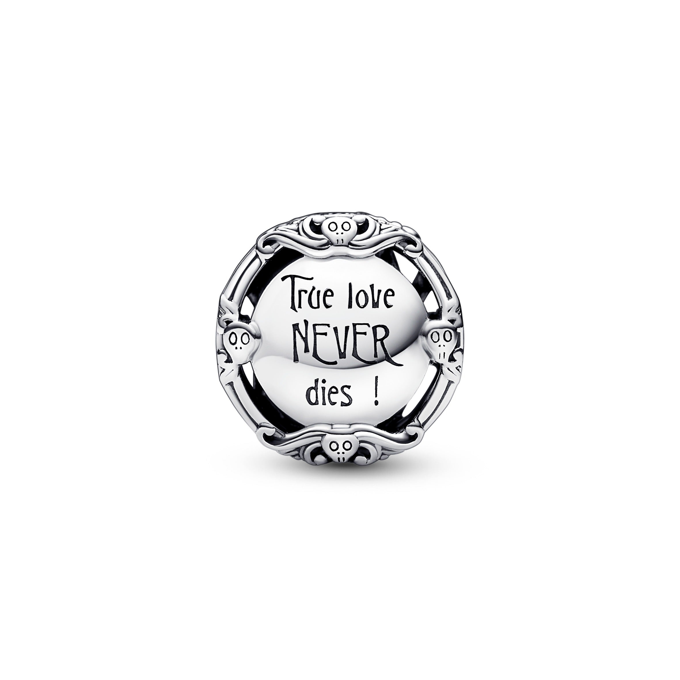 Disney Sally And Jack Sterling Silver Charm With Black, Red And Blue Enamel