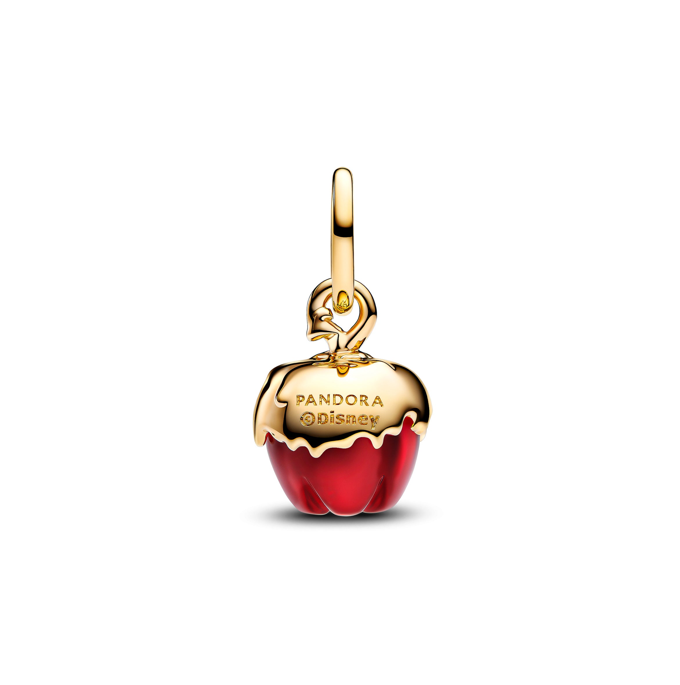 Disney Villains Evil Queen Apple 14K Gold-Plated Dangle With Red Murano Glass