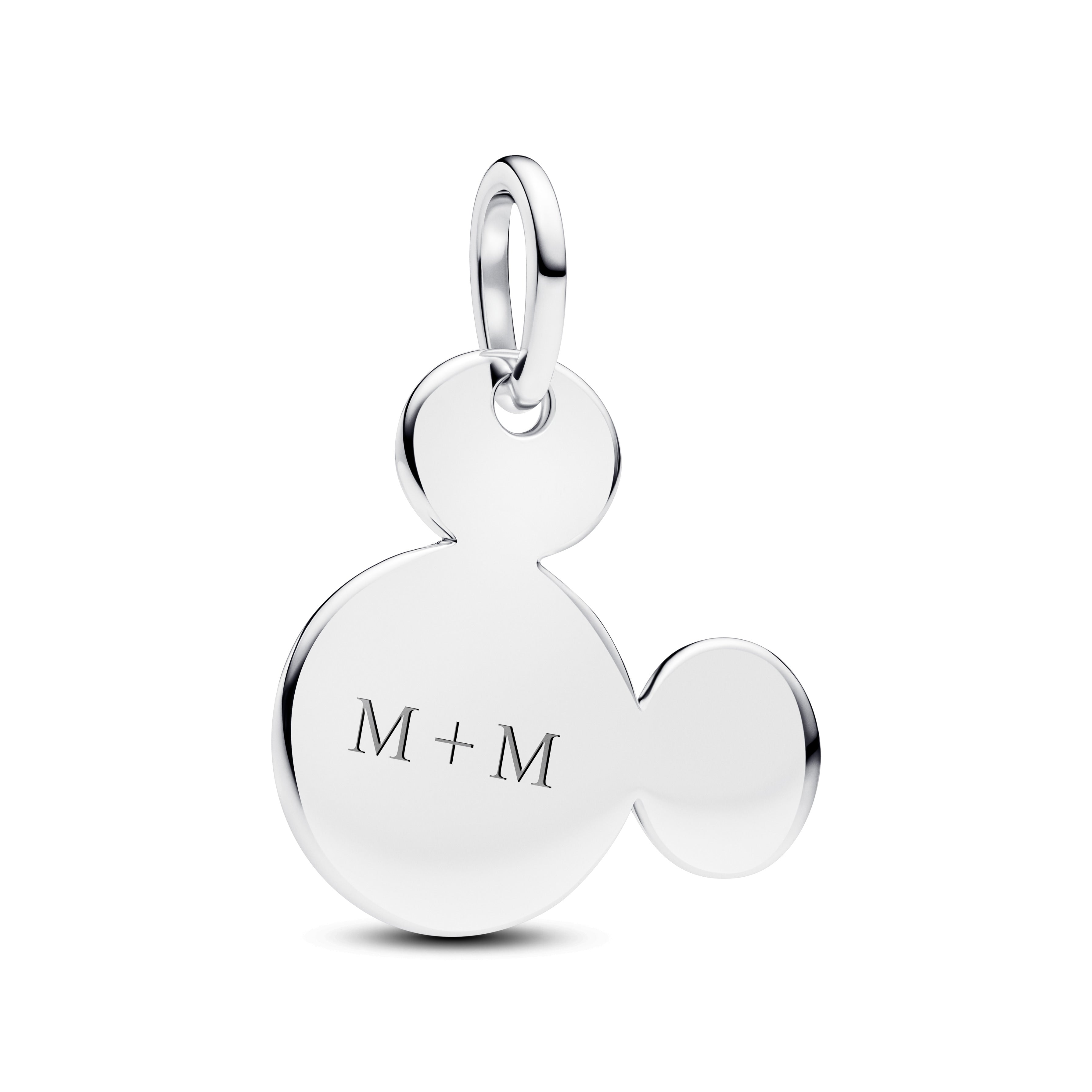 Disney Engravable Mickey Mouse Sterling Silver Dangle