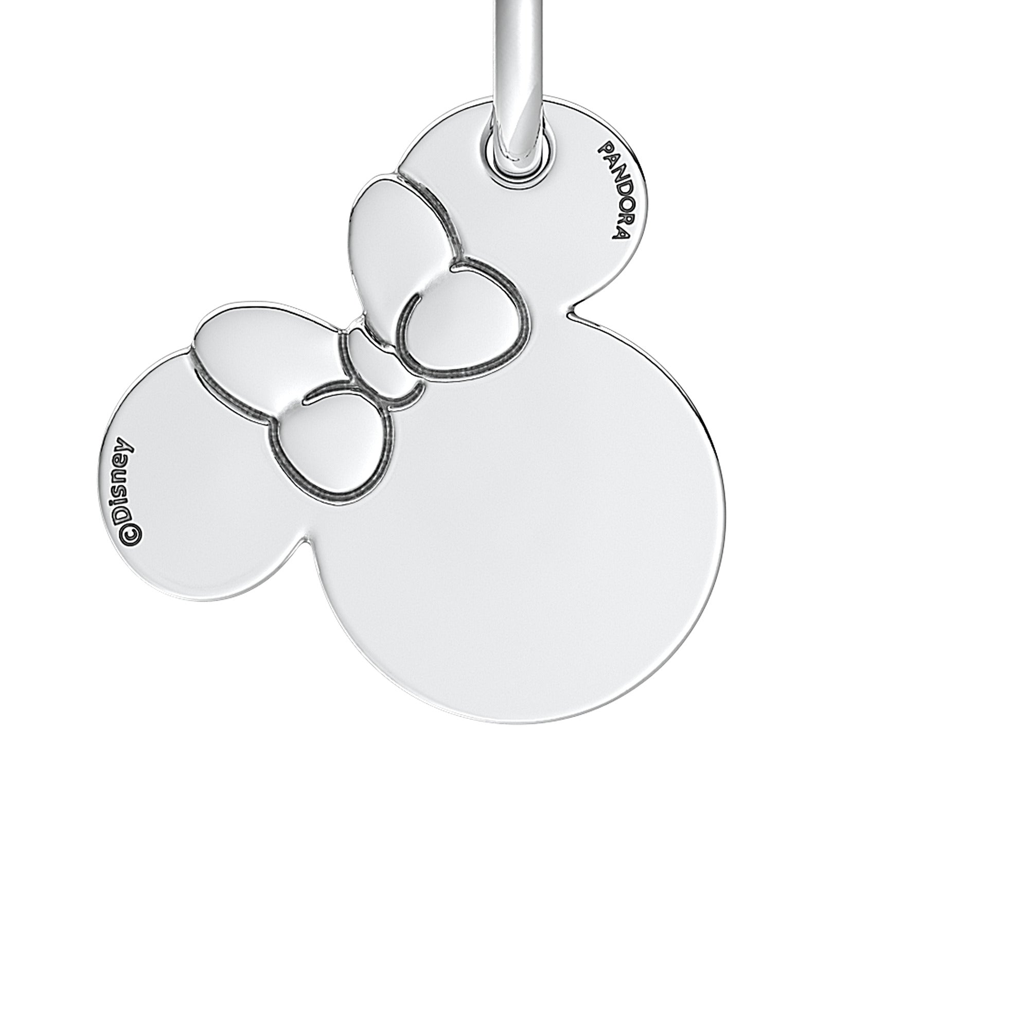 Disney Engravable Minnie Mouse Sterling Silver Dangle