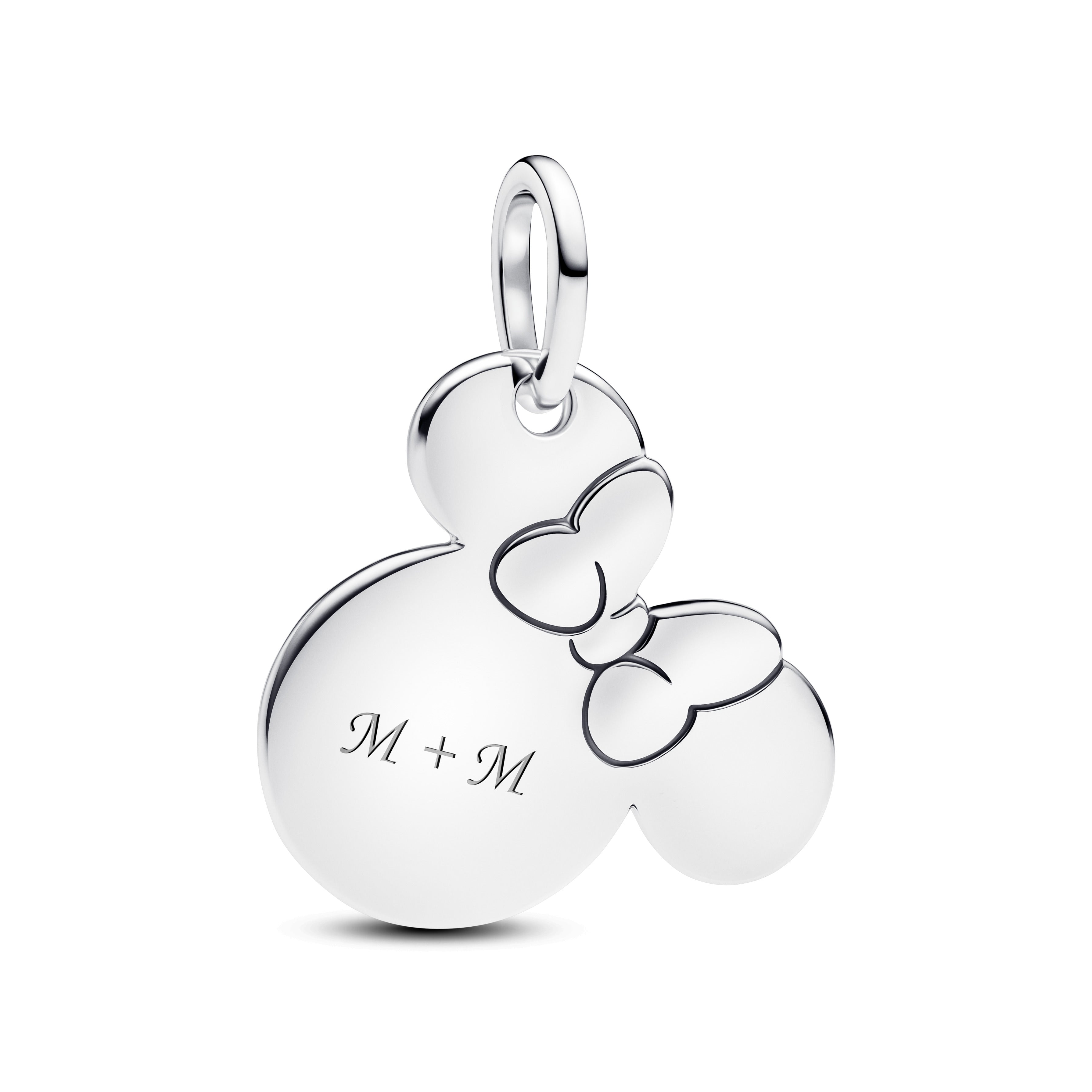 Disney Engravable Minnie Mouse Sterling Silver Dangle