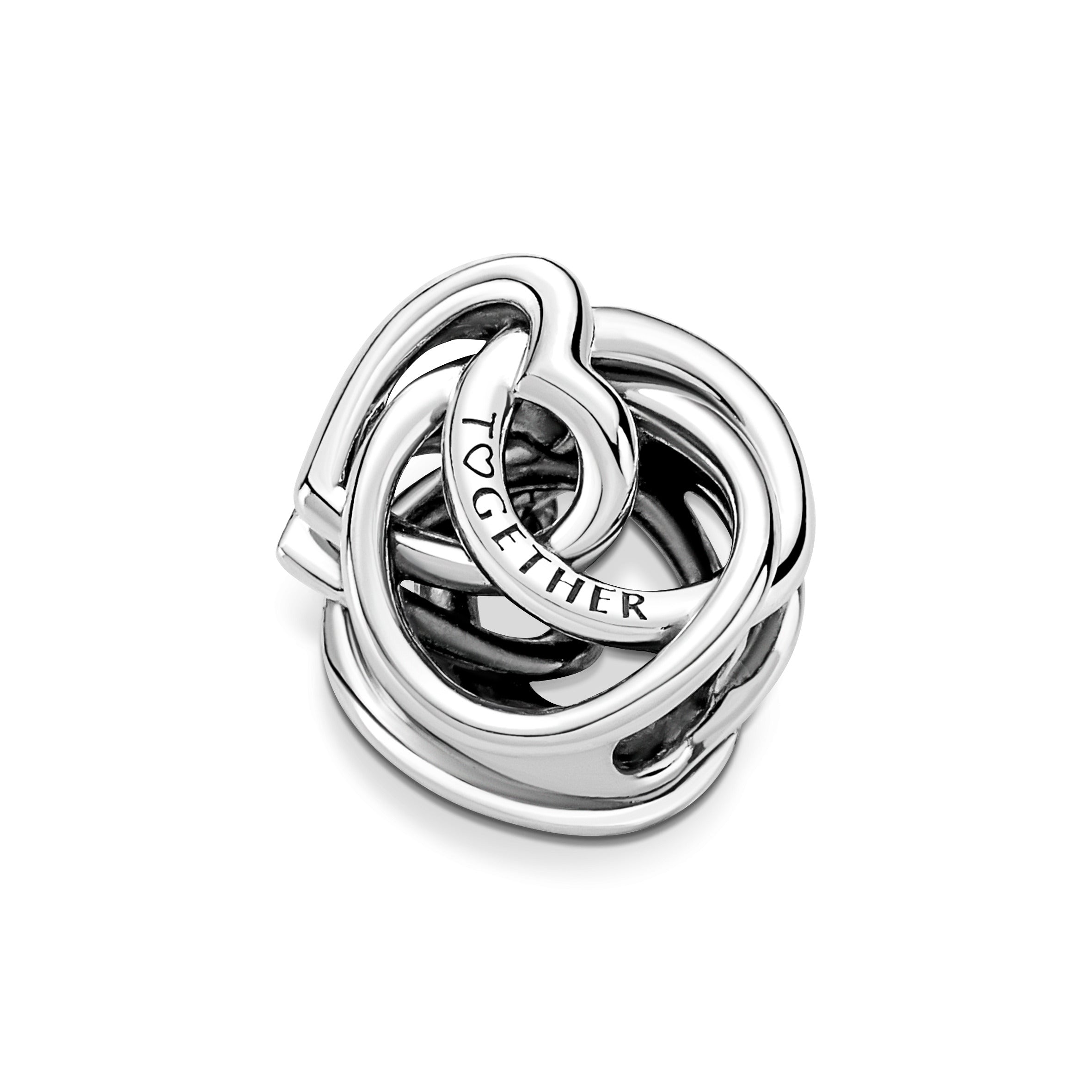 Encircled Heart Sterling Silver Charm