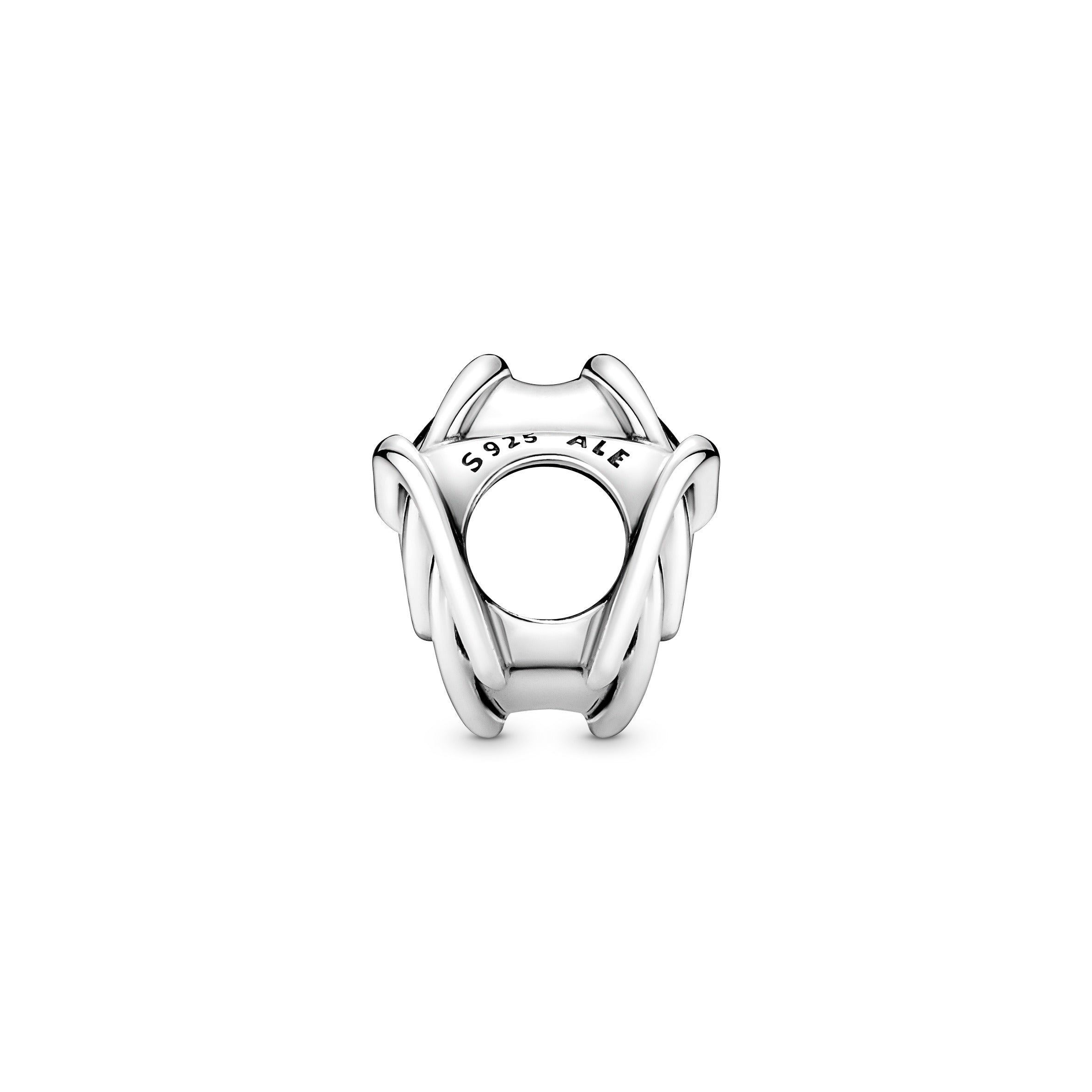 Encircled Heart Sterling Silver Charm