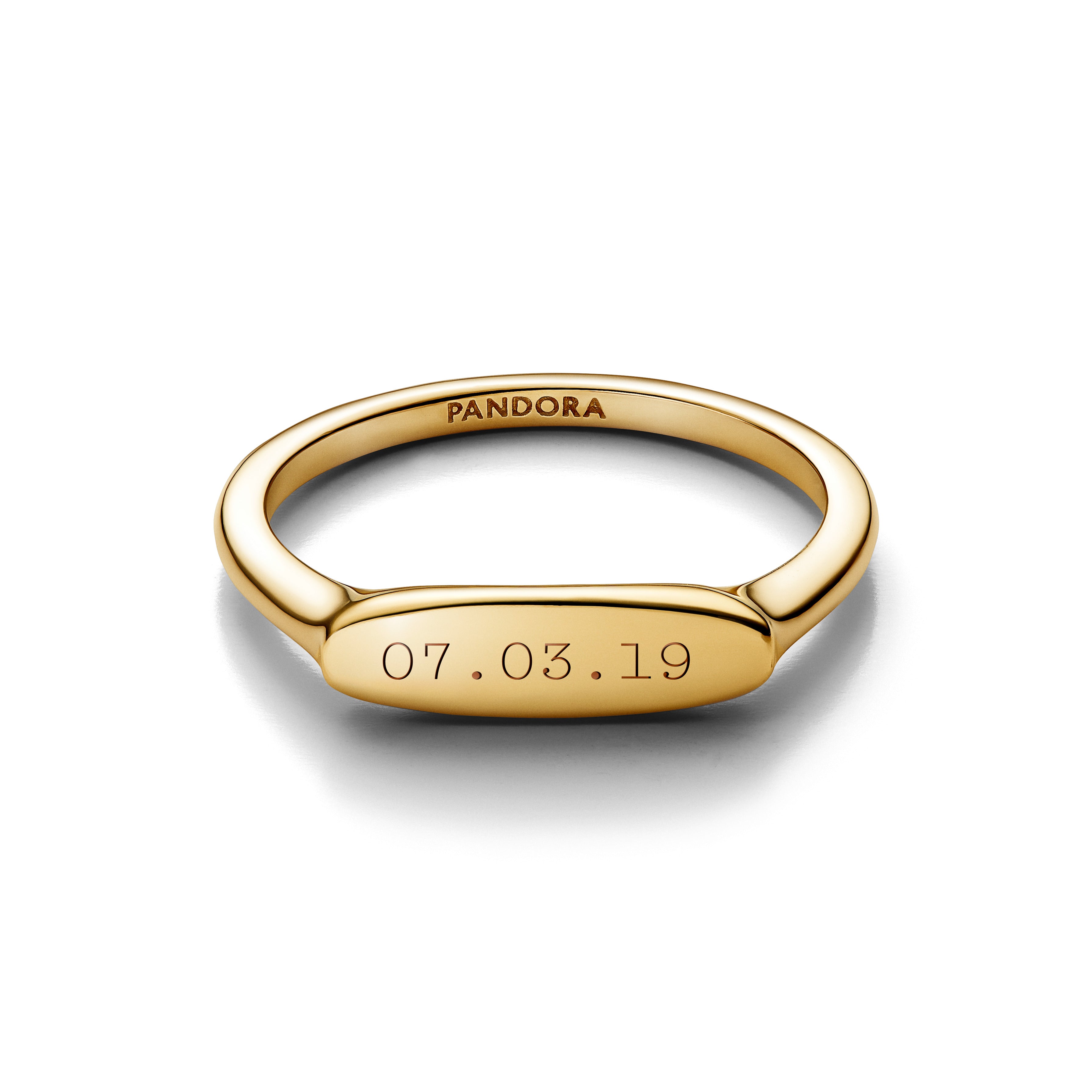 Engravable 14K Gold-Plated Ring