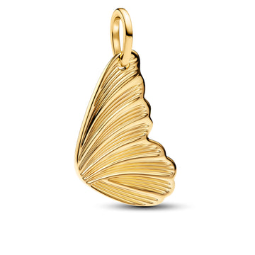 Engravable Butterfly Wing 14K Gold-Plated Pendant