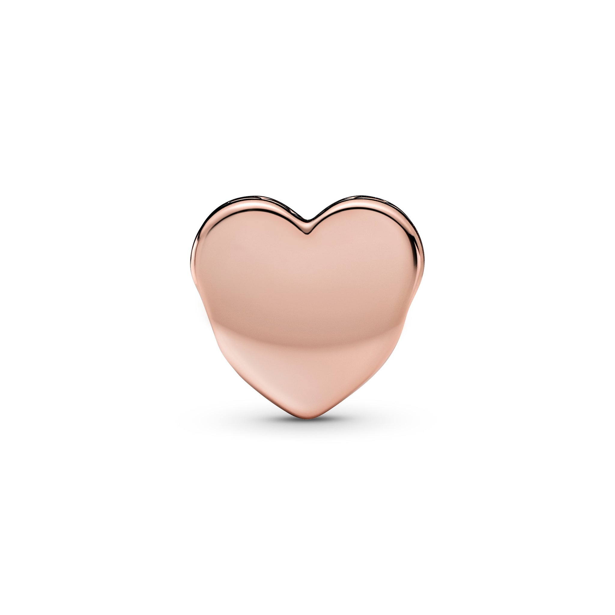 Engravable Heart 14K Rose Gold-Plated Charm