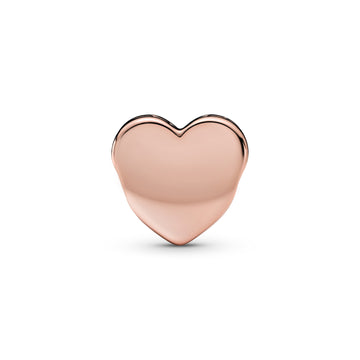 Engravable Heart 14K Rose Gold-Plated Charm