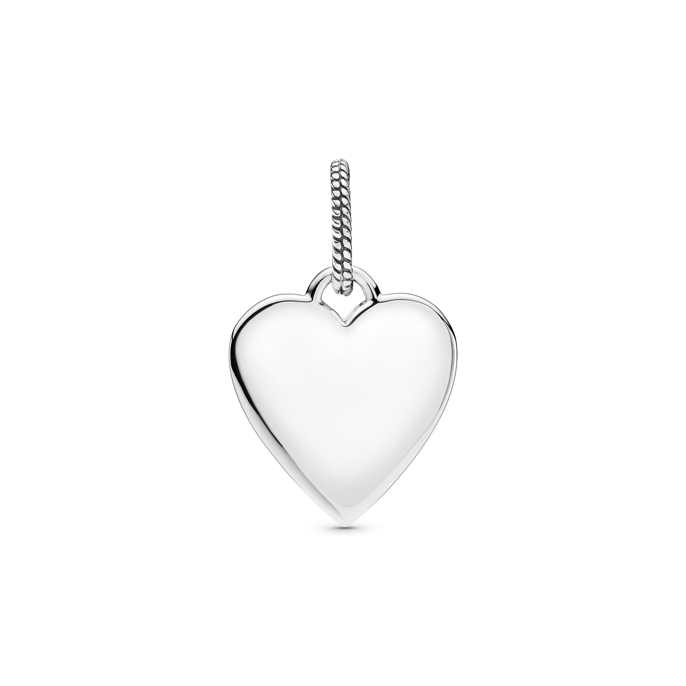 Engravable Heart Sterling Silver Pendant