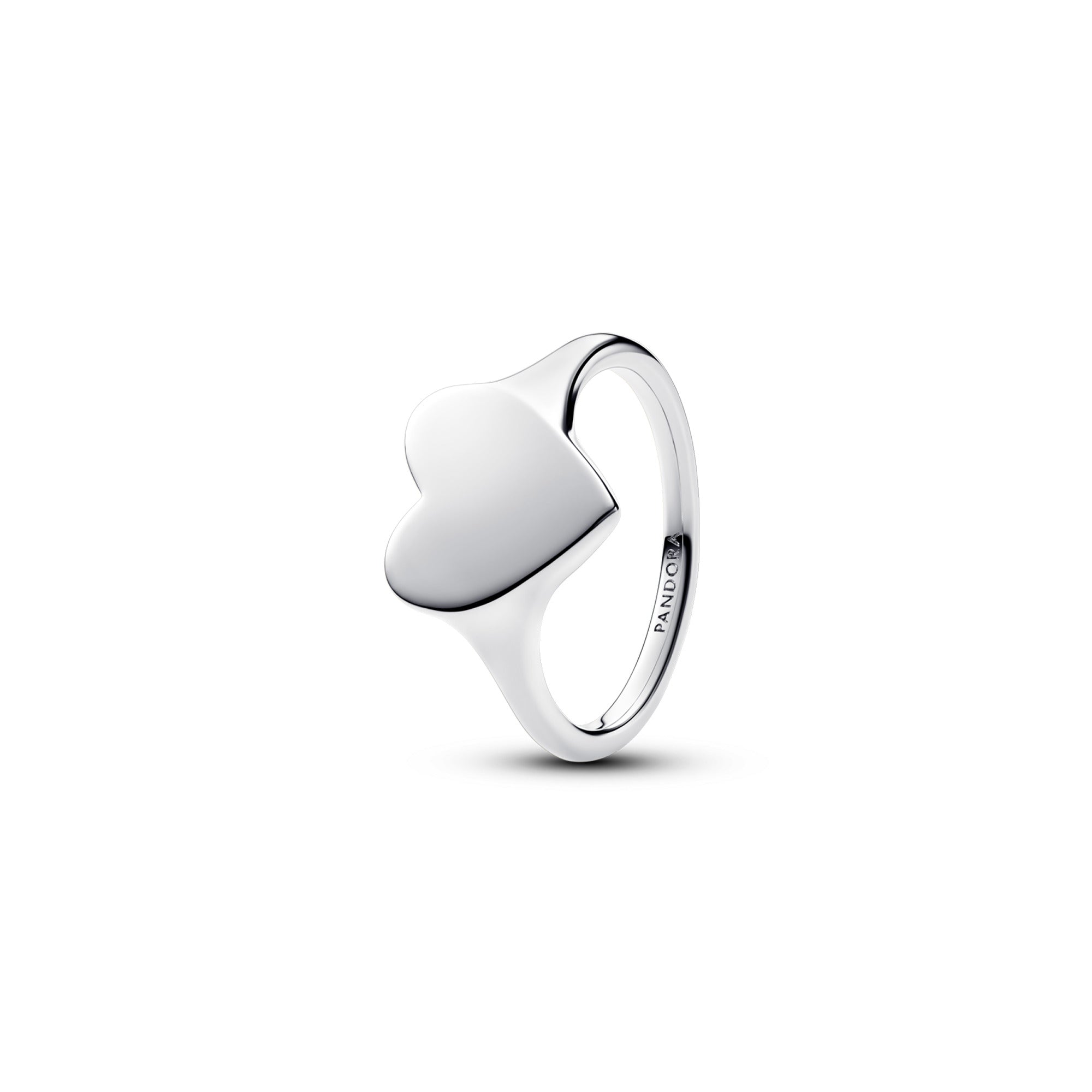 Engravable Heart Sterling Silver Ring