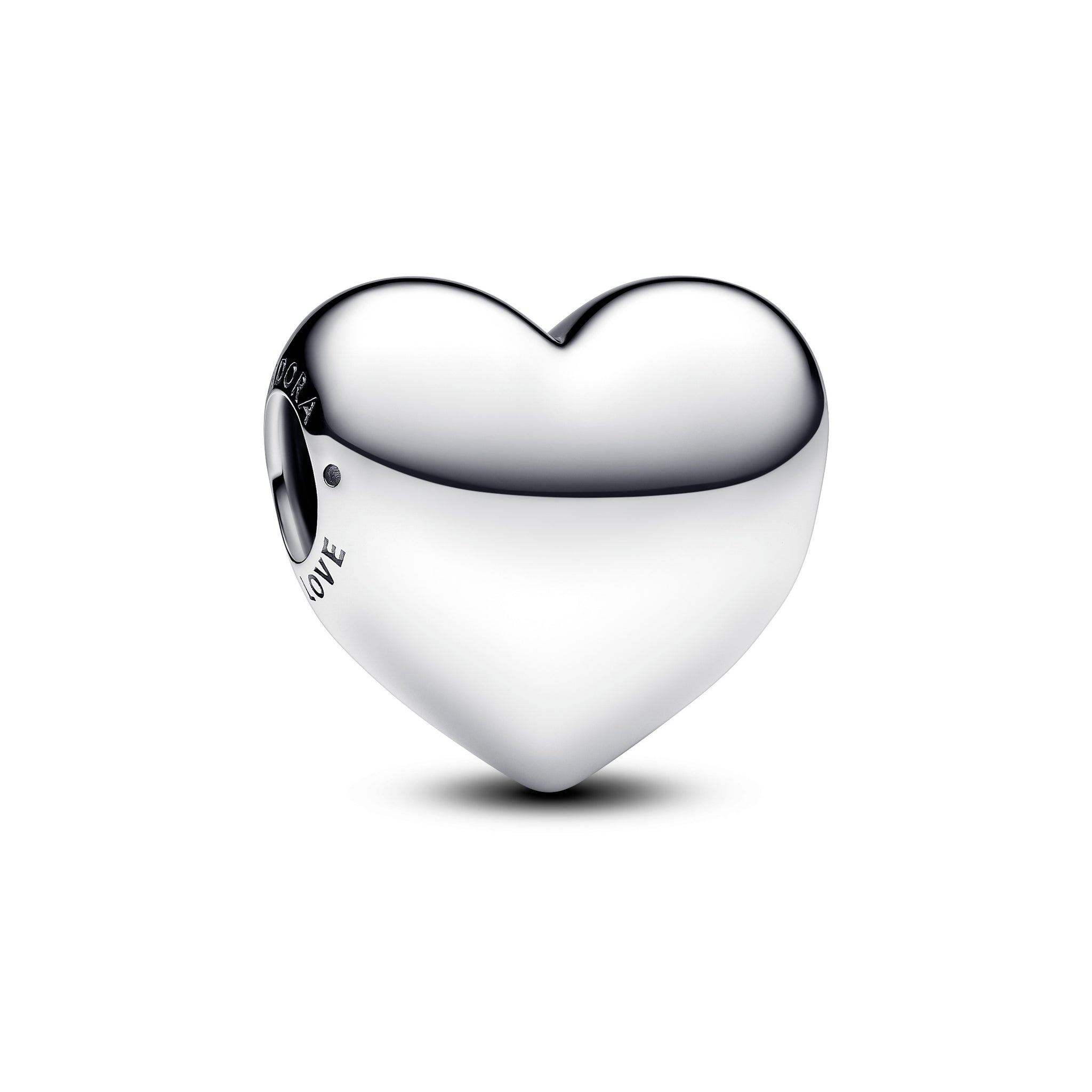 Engravable Large Heart Sterling Silver Charm