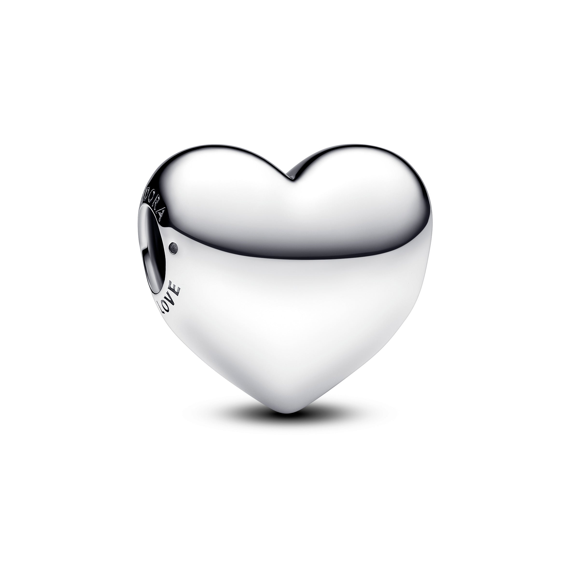 Engravable Large Heart Sterling Silver Charm