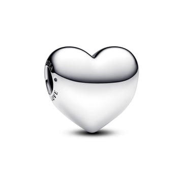 Engravable Large Heart Sterling Silver Charm