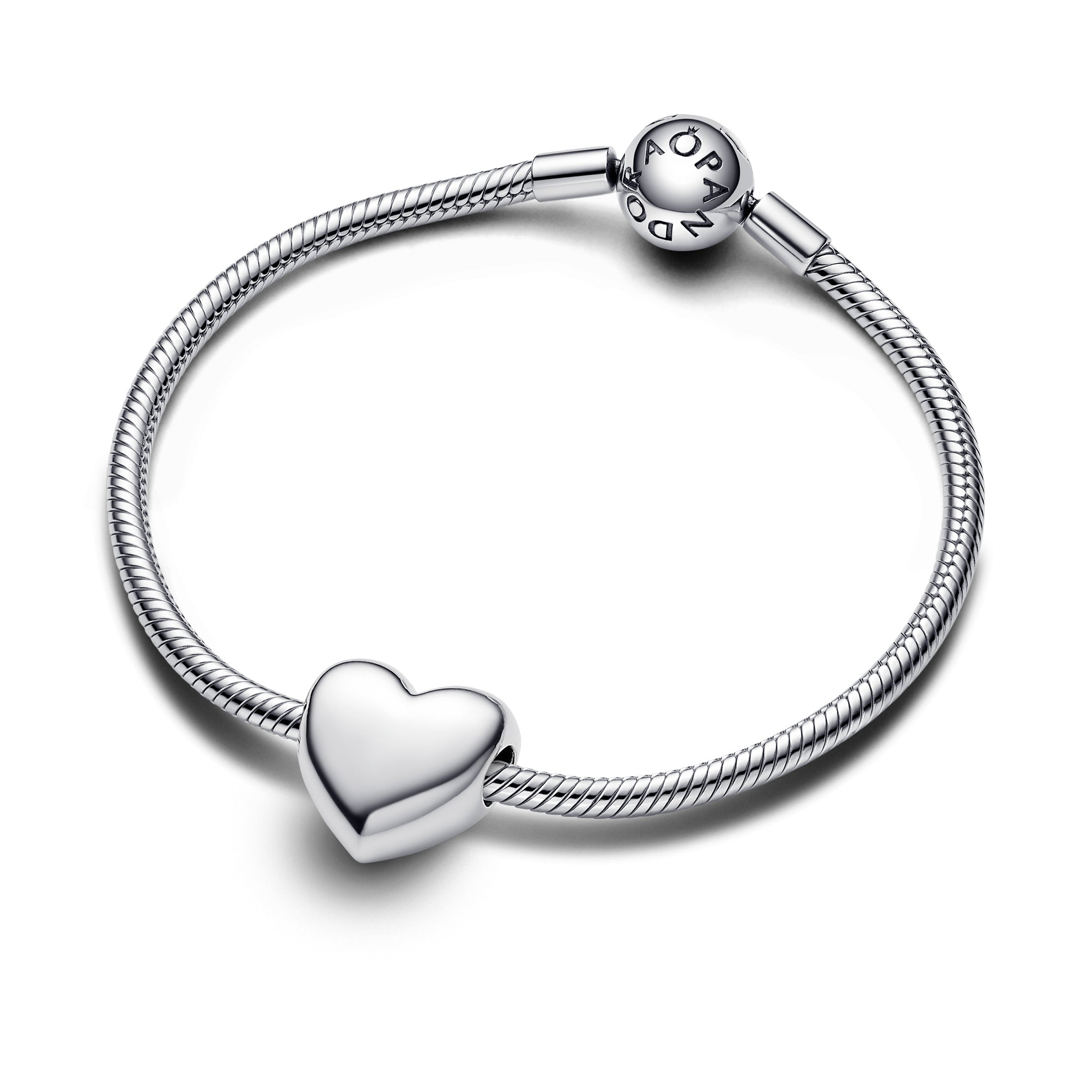 Engravable Large Heart Sterling Silver Charm