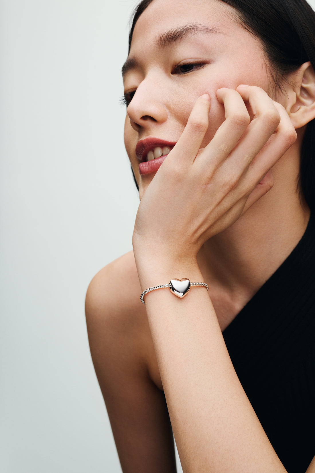 Engravable Large Heart Sterling Silver Charm