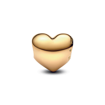 Engravable Medium Heart 14K Gold-Plated Charm