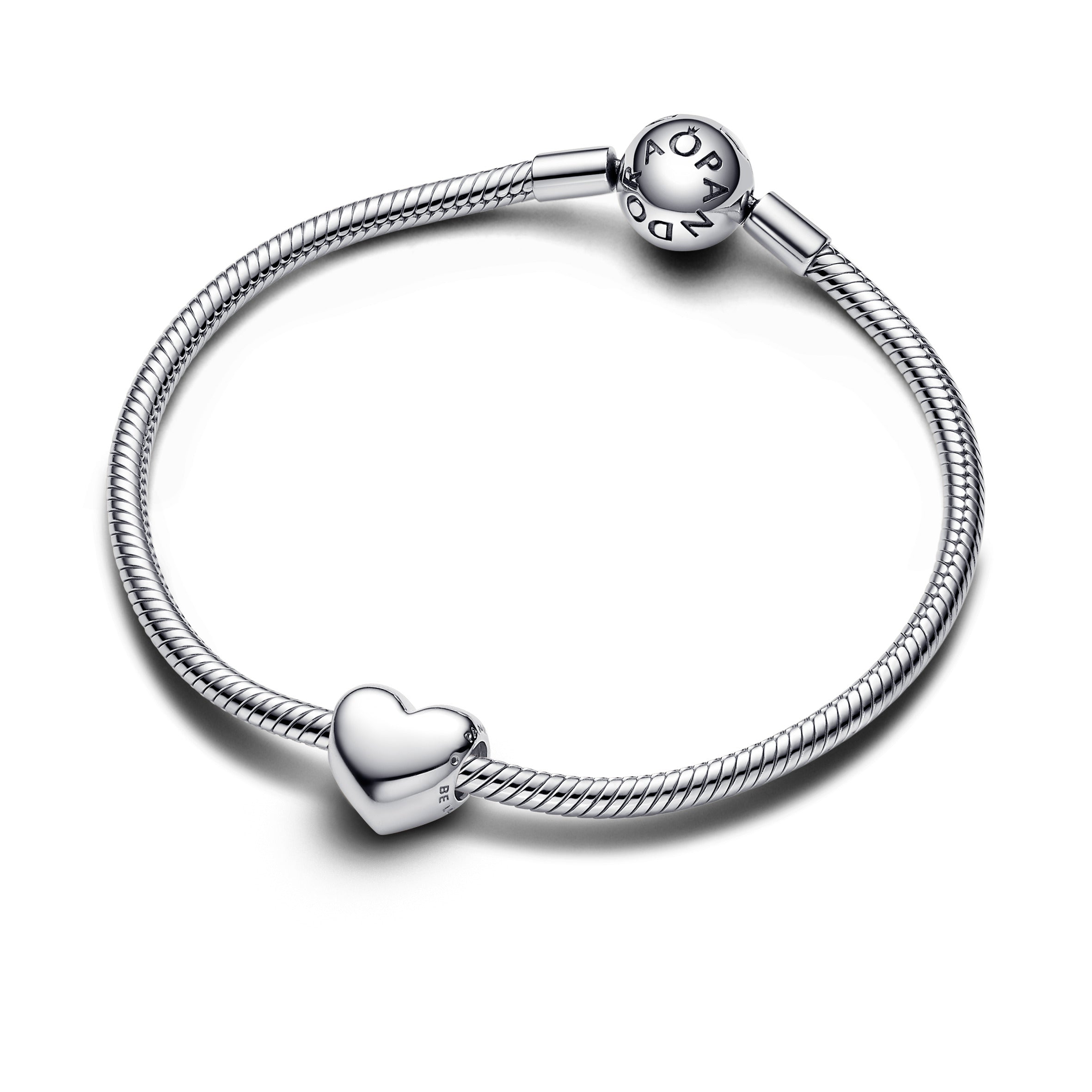Engravable Medium Heart Sterling Silver Charm