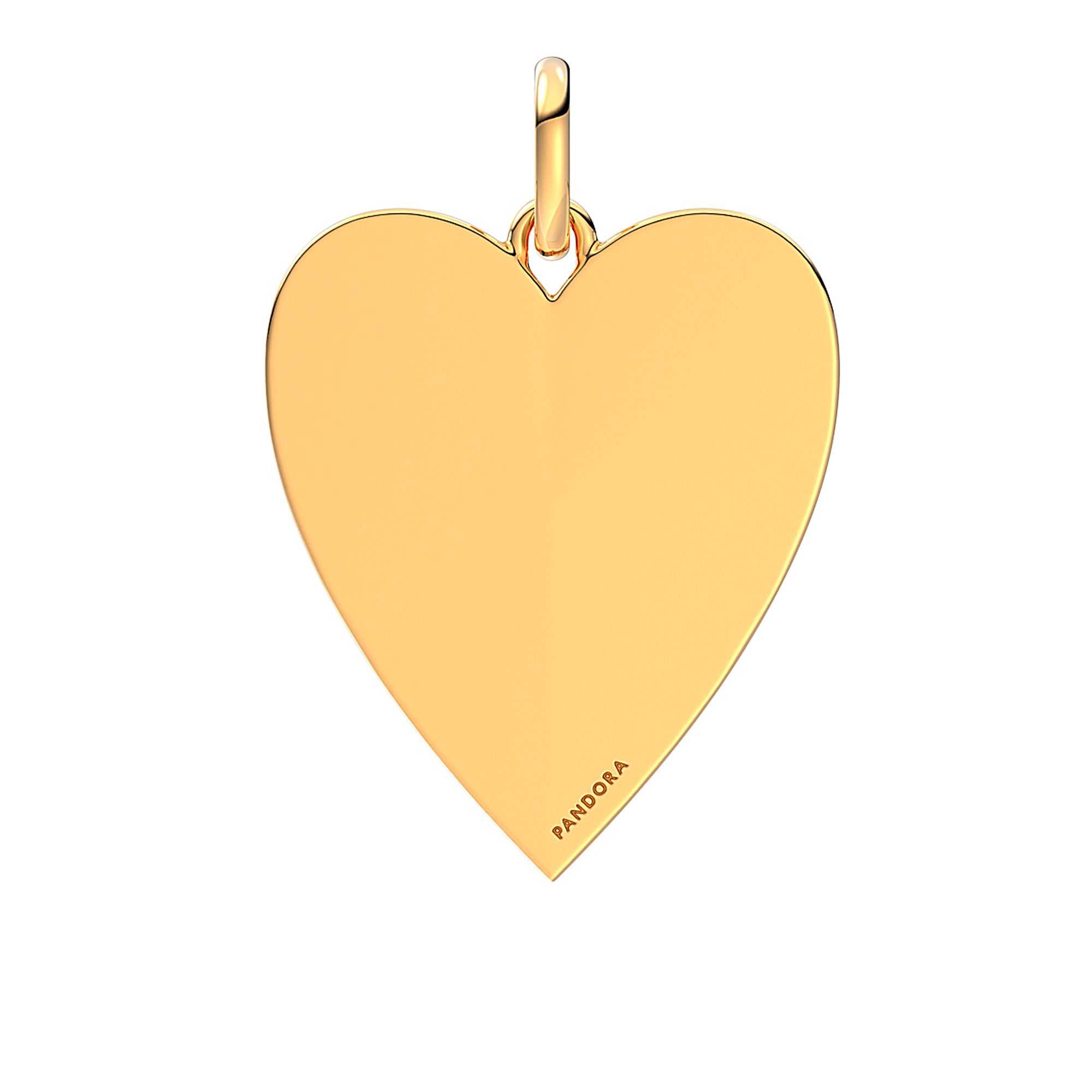 Engravable Oversized Heart 14K Gold-Plated Pendant
