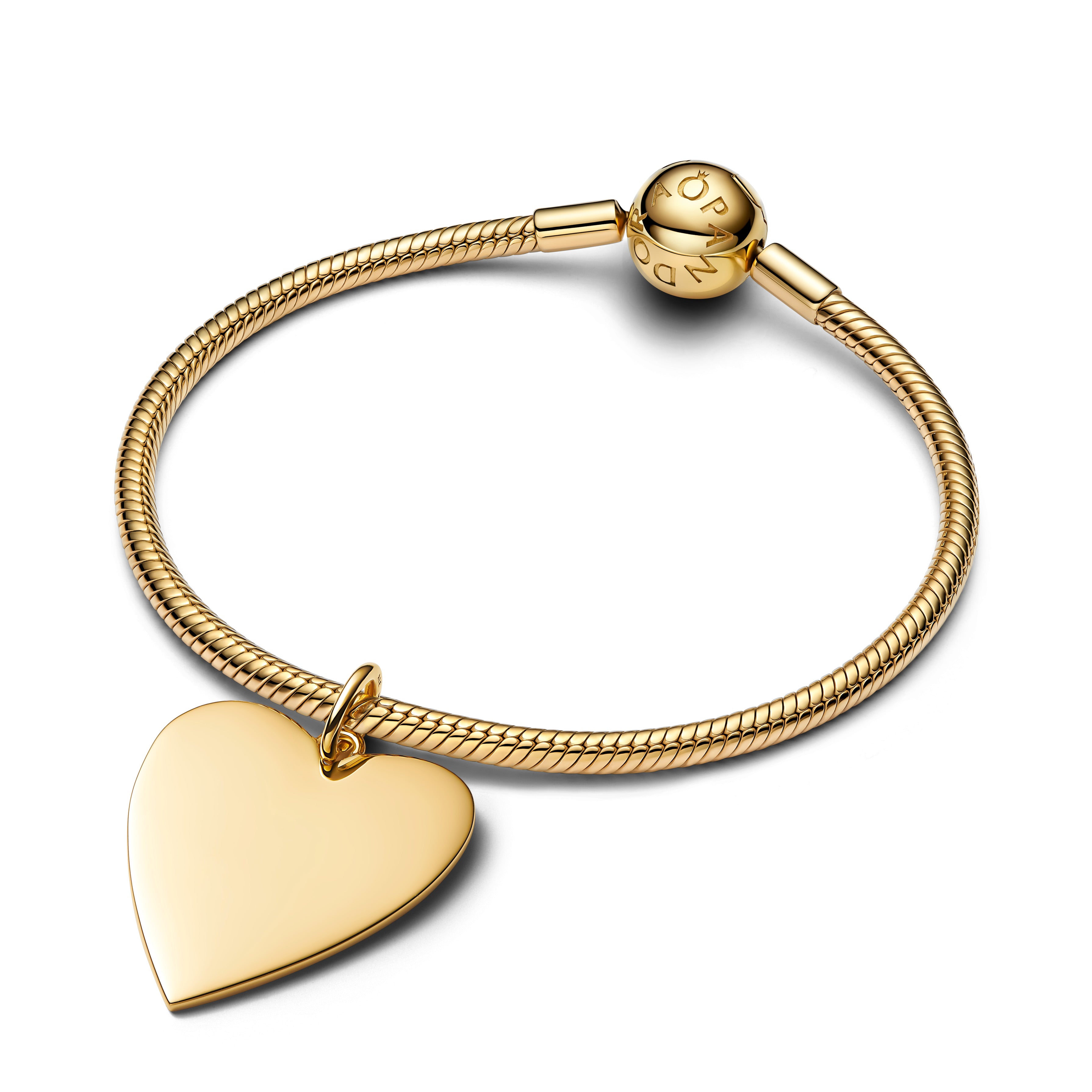 Engravable Oversized Heart 14K Gold-Plated Pendant