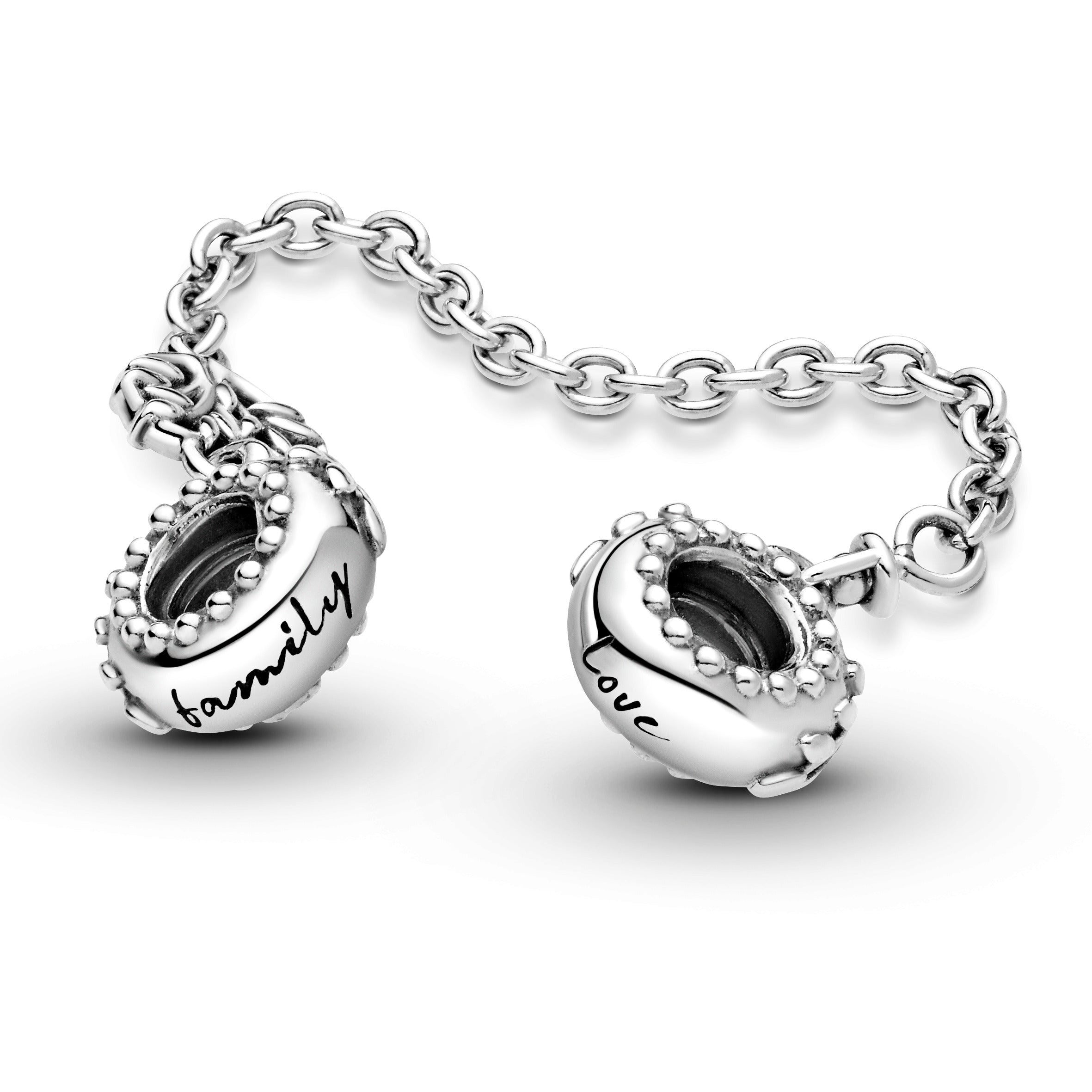 Family Tree Sterling Silver Safety Chain