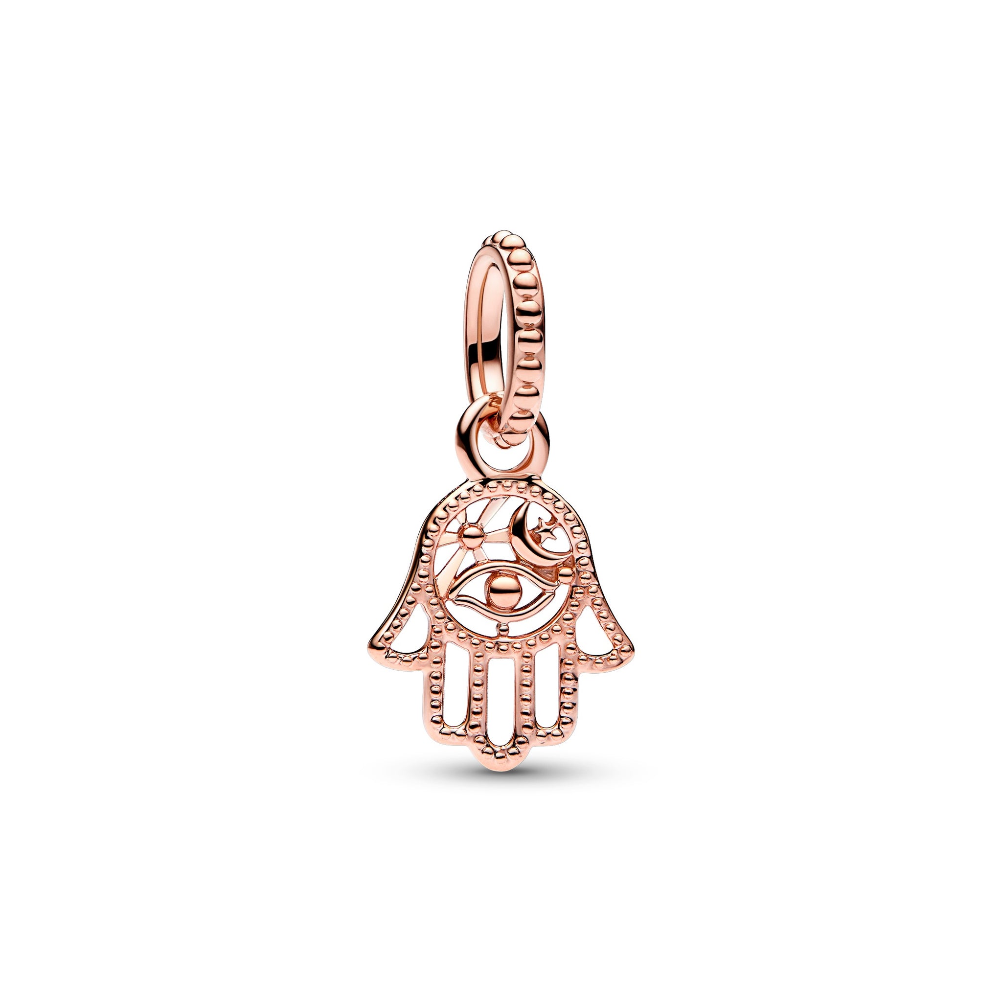 Hamsa Hand 14K Rose Gold-Plated Dangle
