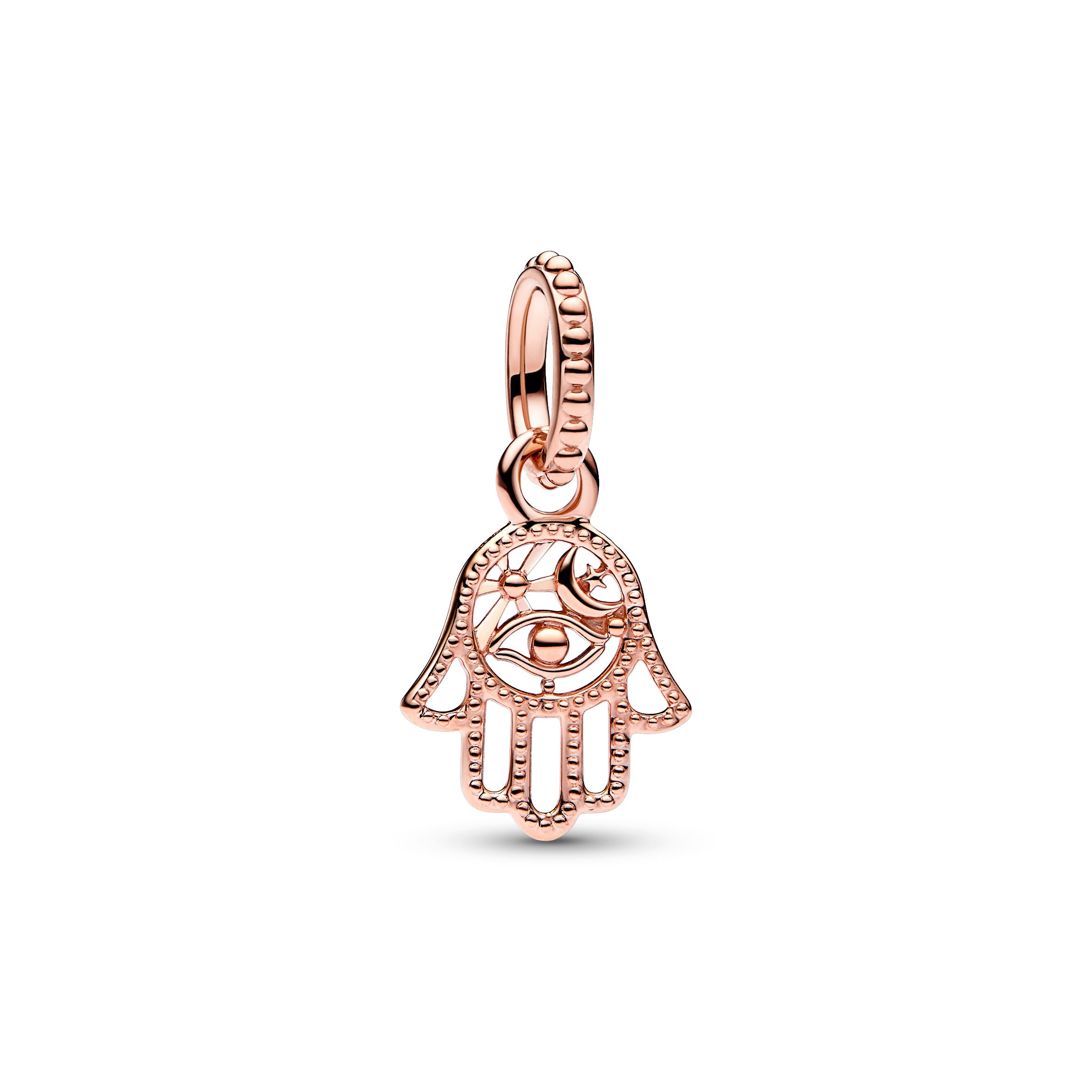 Hamsa Hand 14K Rose Gold-Plated Dangle