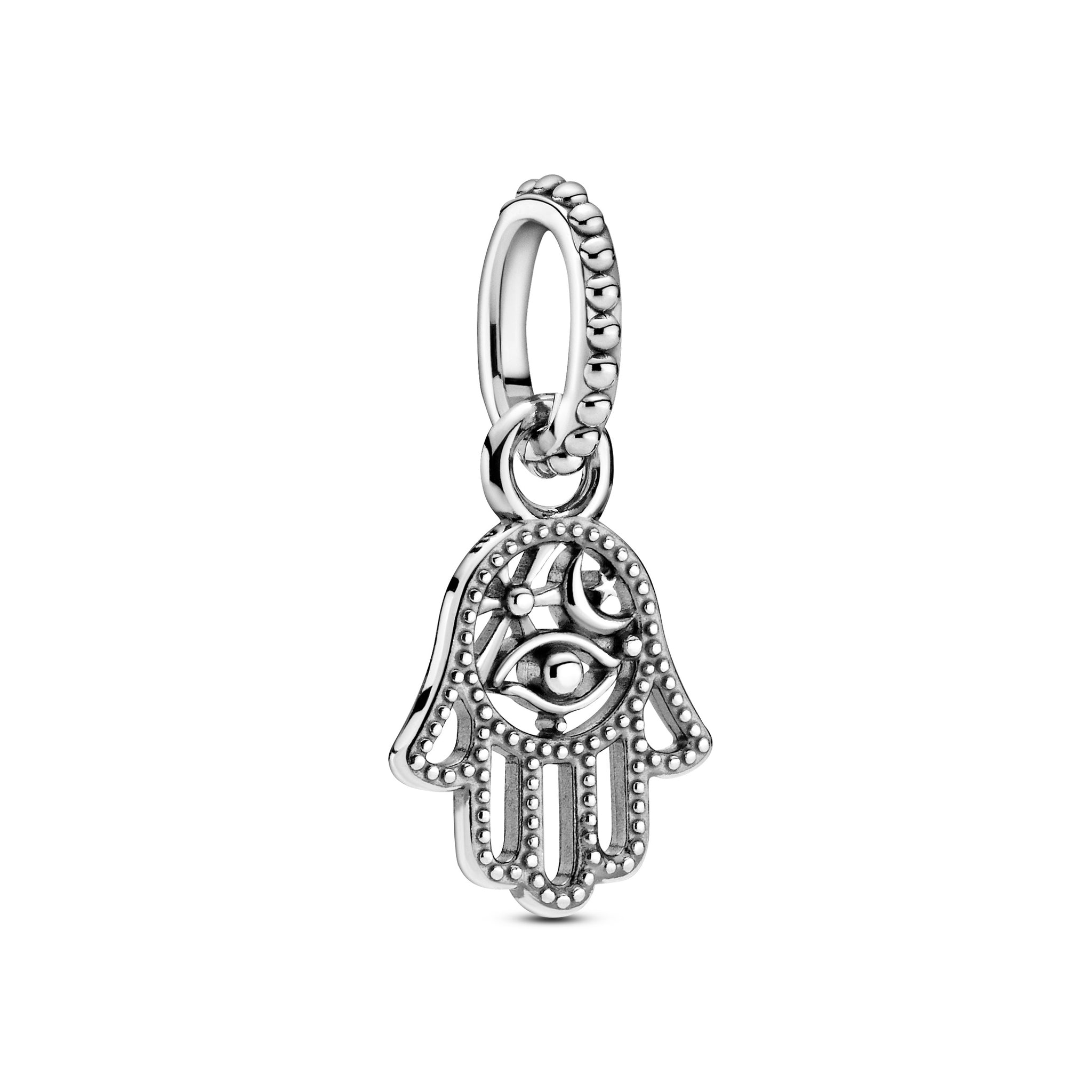 Hamsa Hand Sterling Silver Dangle