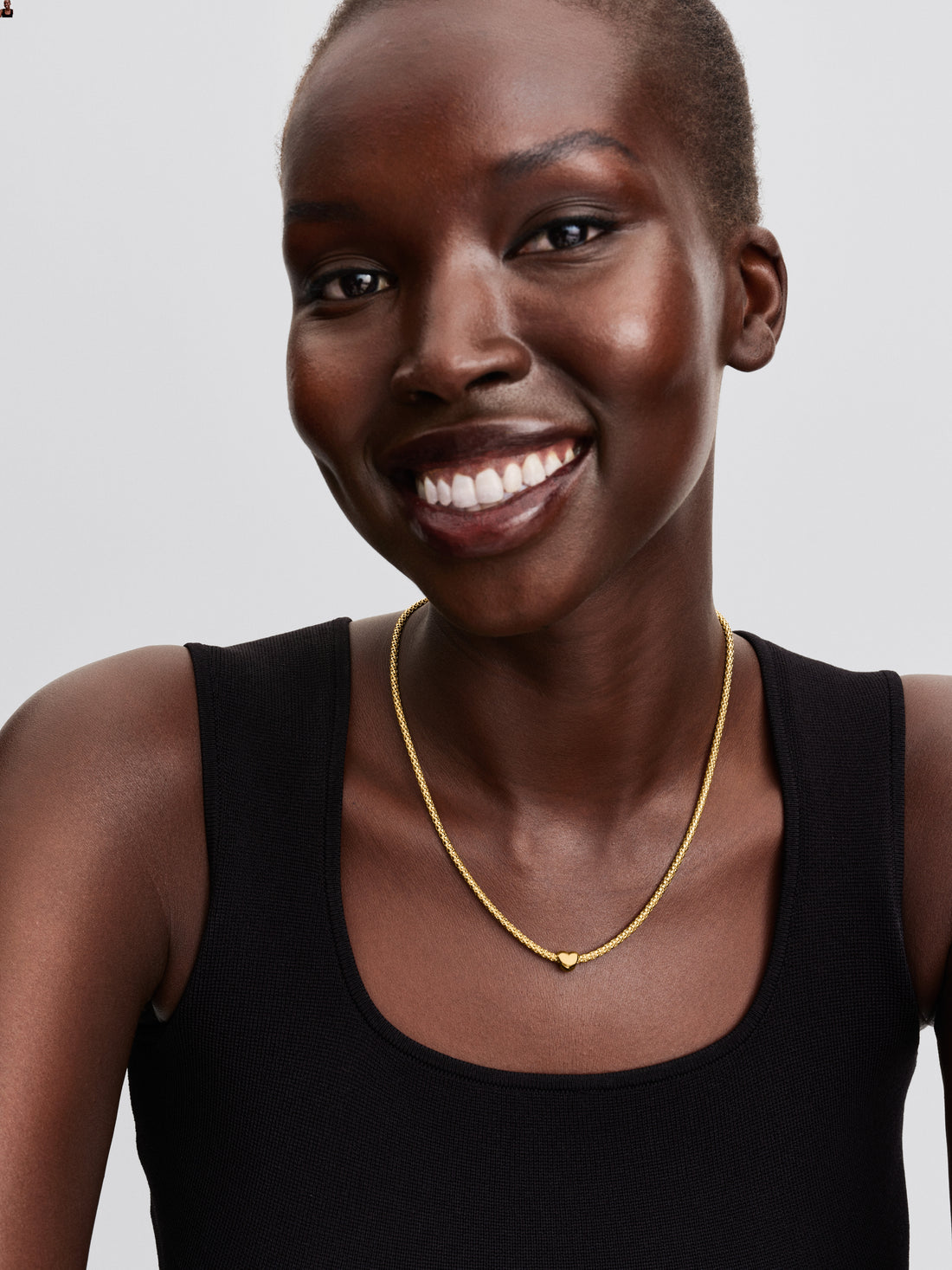 Heart 14K Gold-Plated Mini Charm