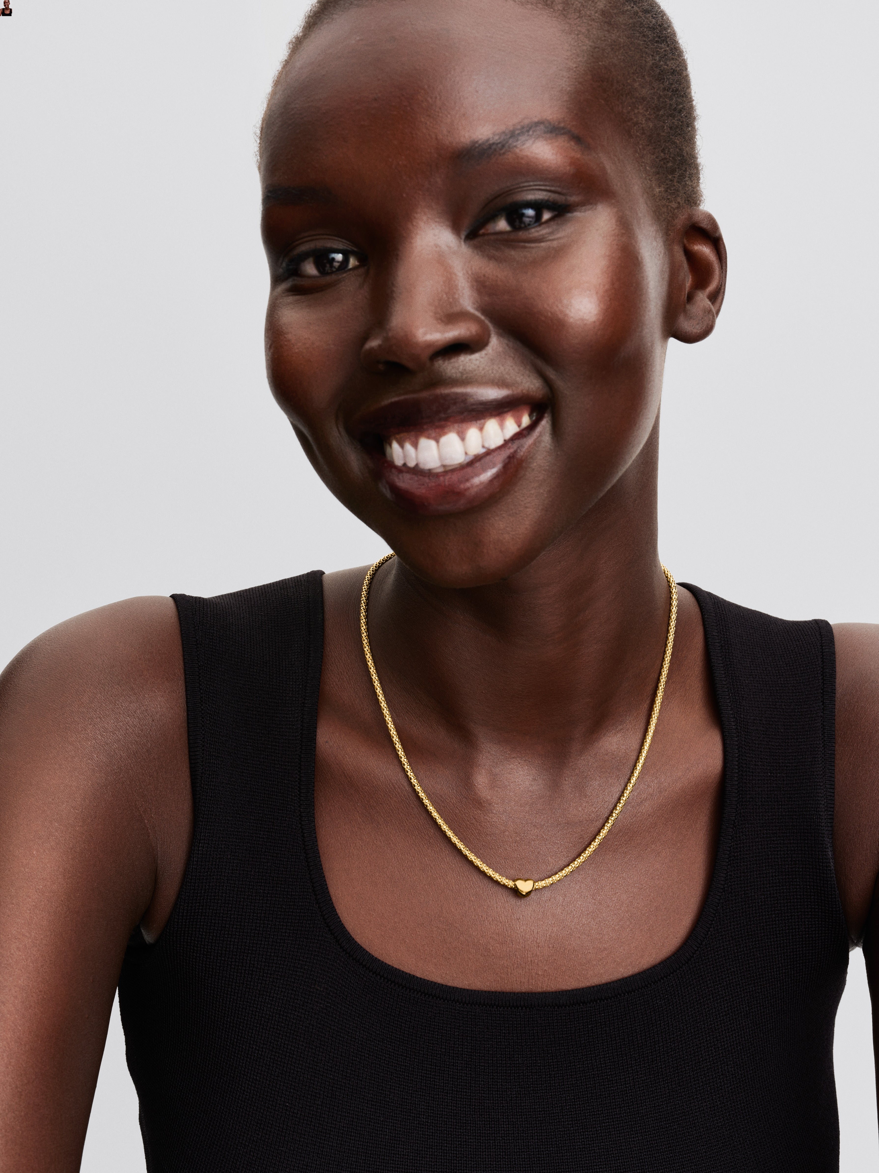 Heart 14K Gold-Plated Mini Charm