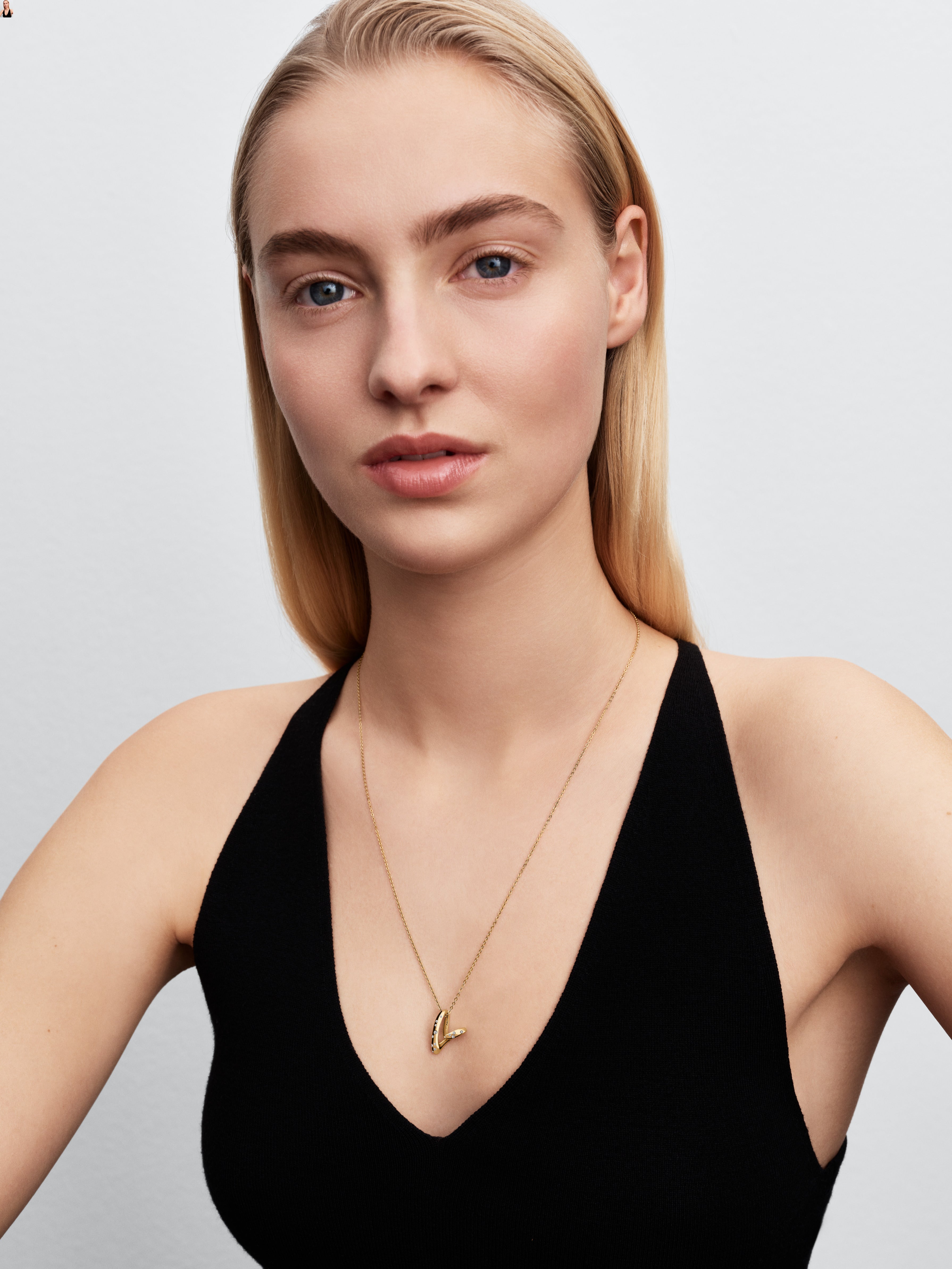 Heart 14K Gold-Plated Pendant Necklace With Clear Cubic Zirconia