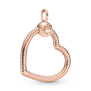 Heart 14K Rose Gold-Plated O Pendant