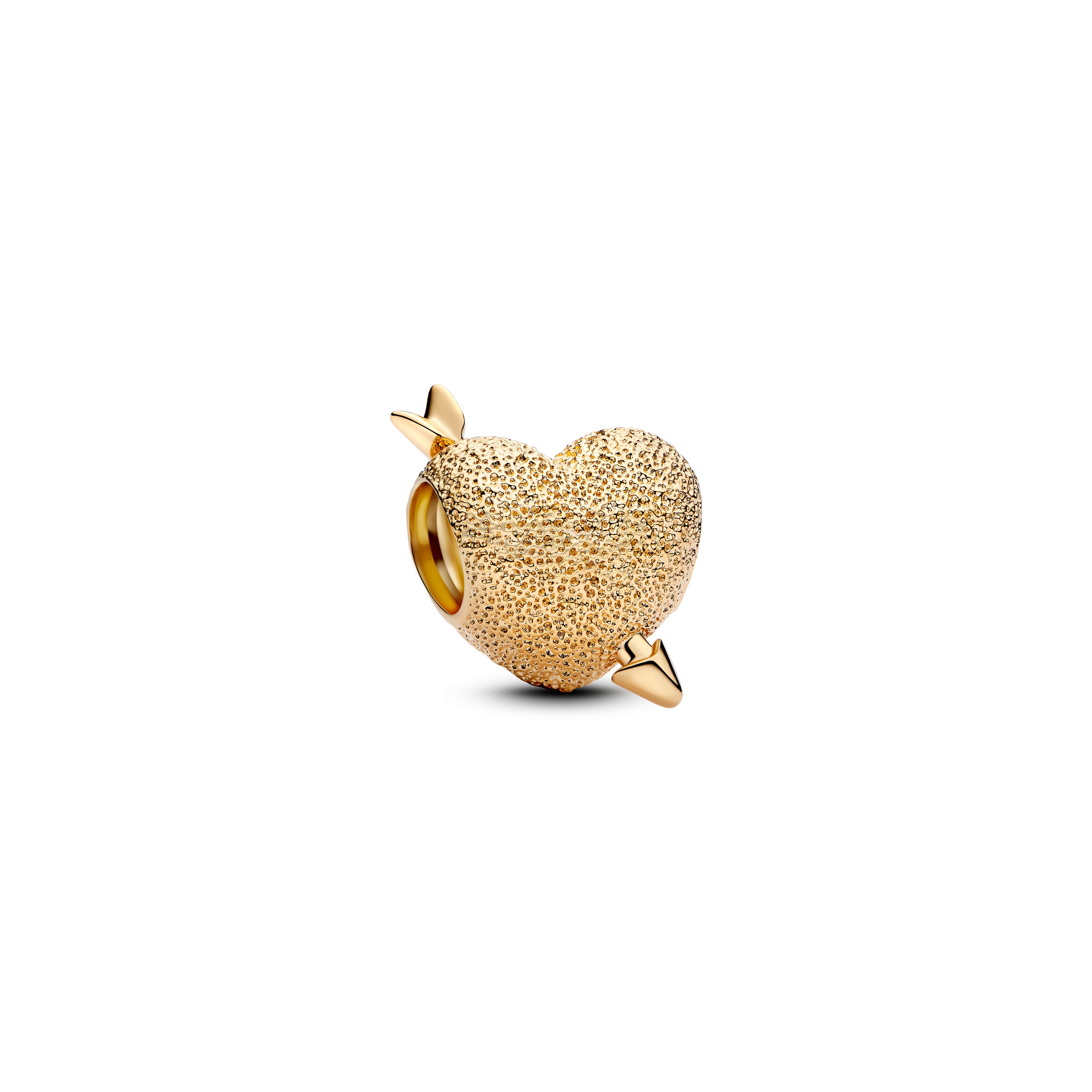 Heart And Arrow 14K Gold-Plated Charm