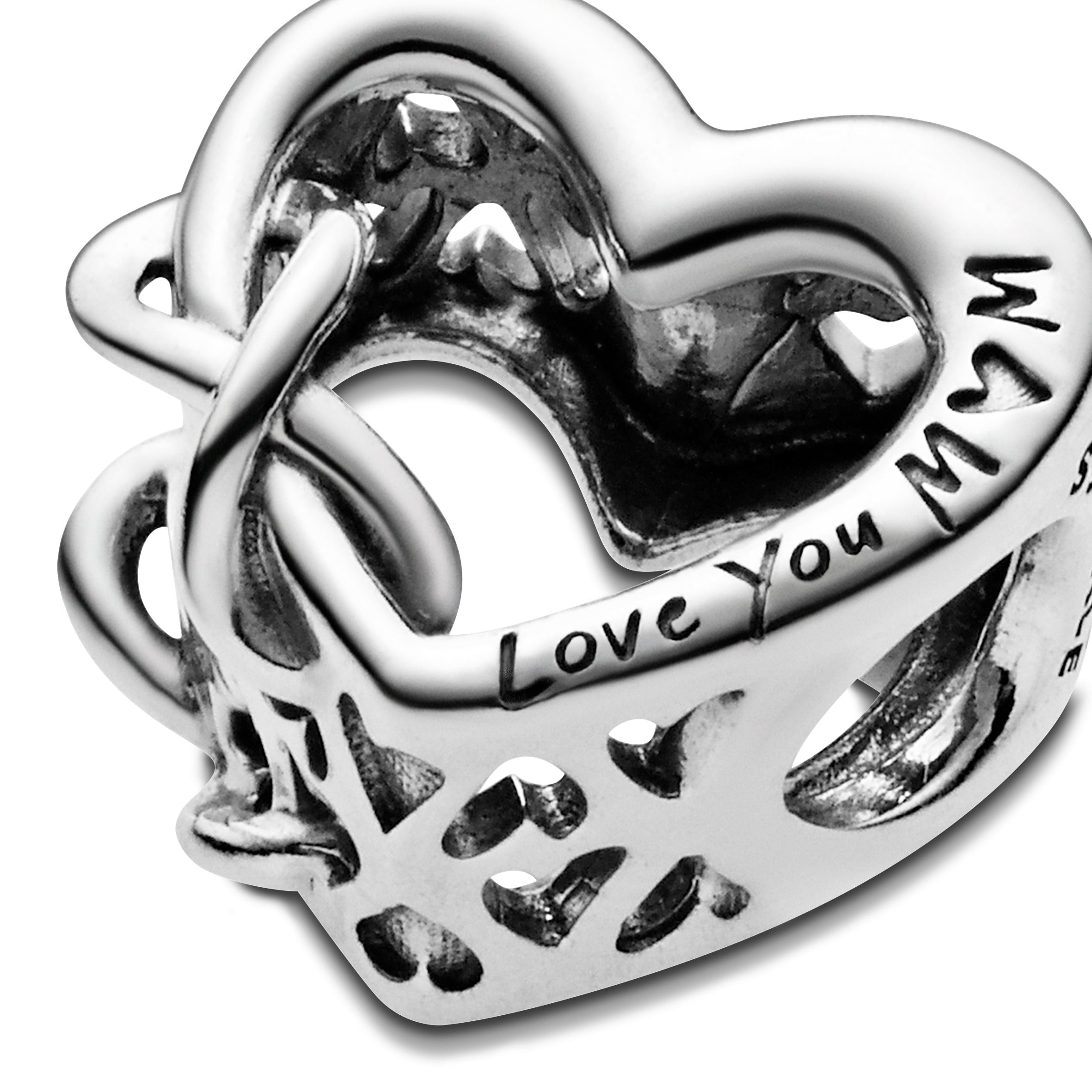 Heart And Infinity Sterling Silver Charm