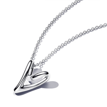 Heart Pendant Sterling Silver Necklace