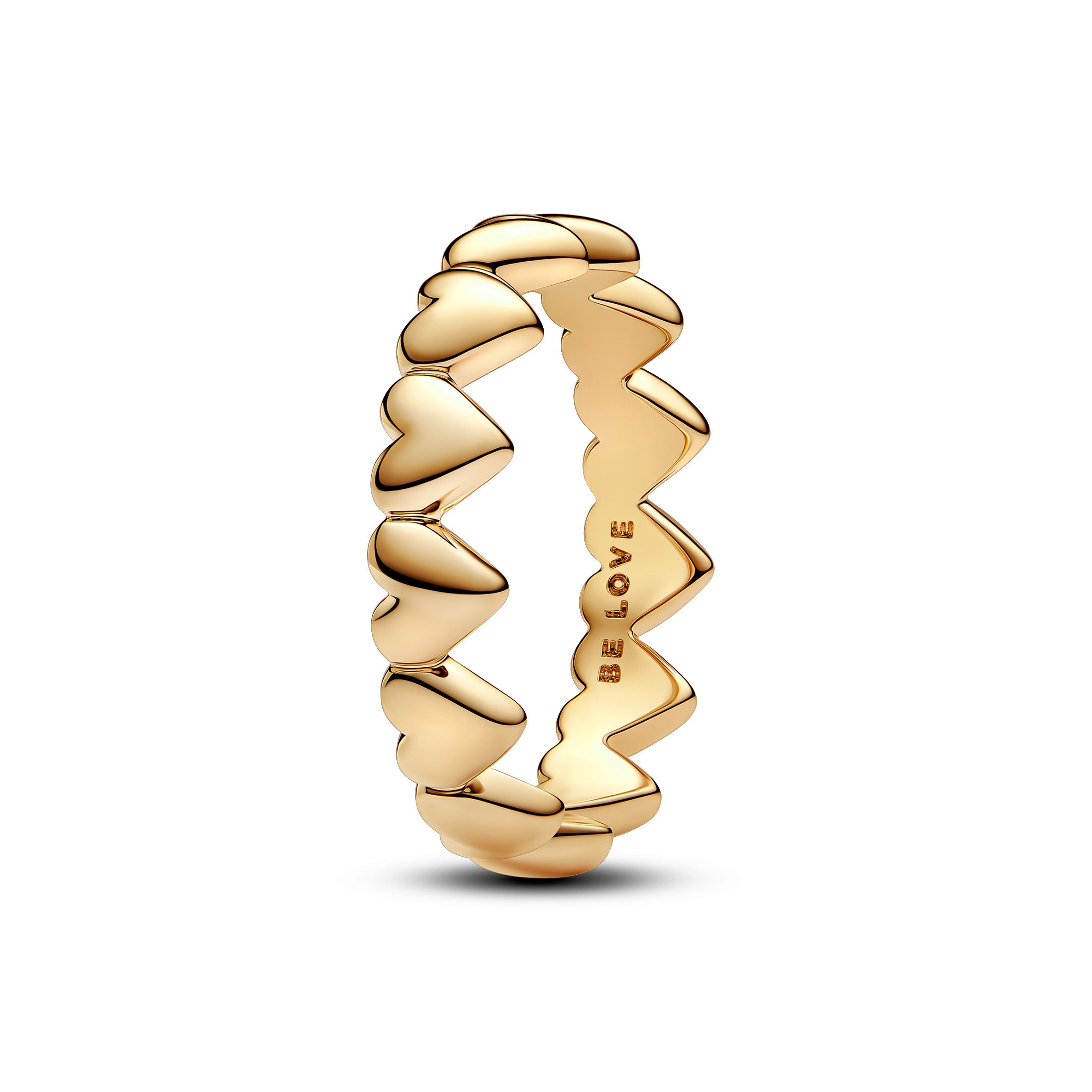 Hearts 14K Gold-Plated Ring