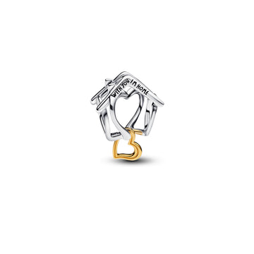 Home Sterling Silver And 14K Gold-Plated Charm