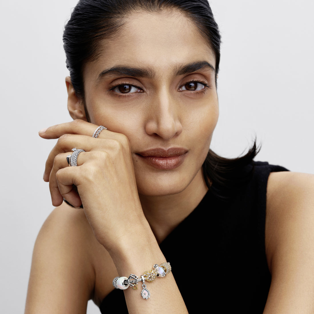 Home Sterling Silver And 14K Gold-Plated Charm