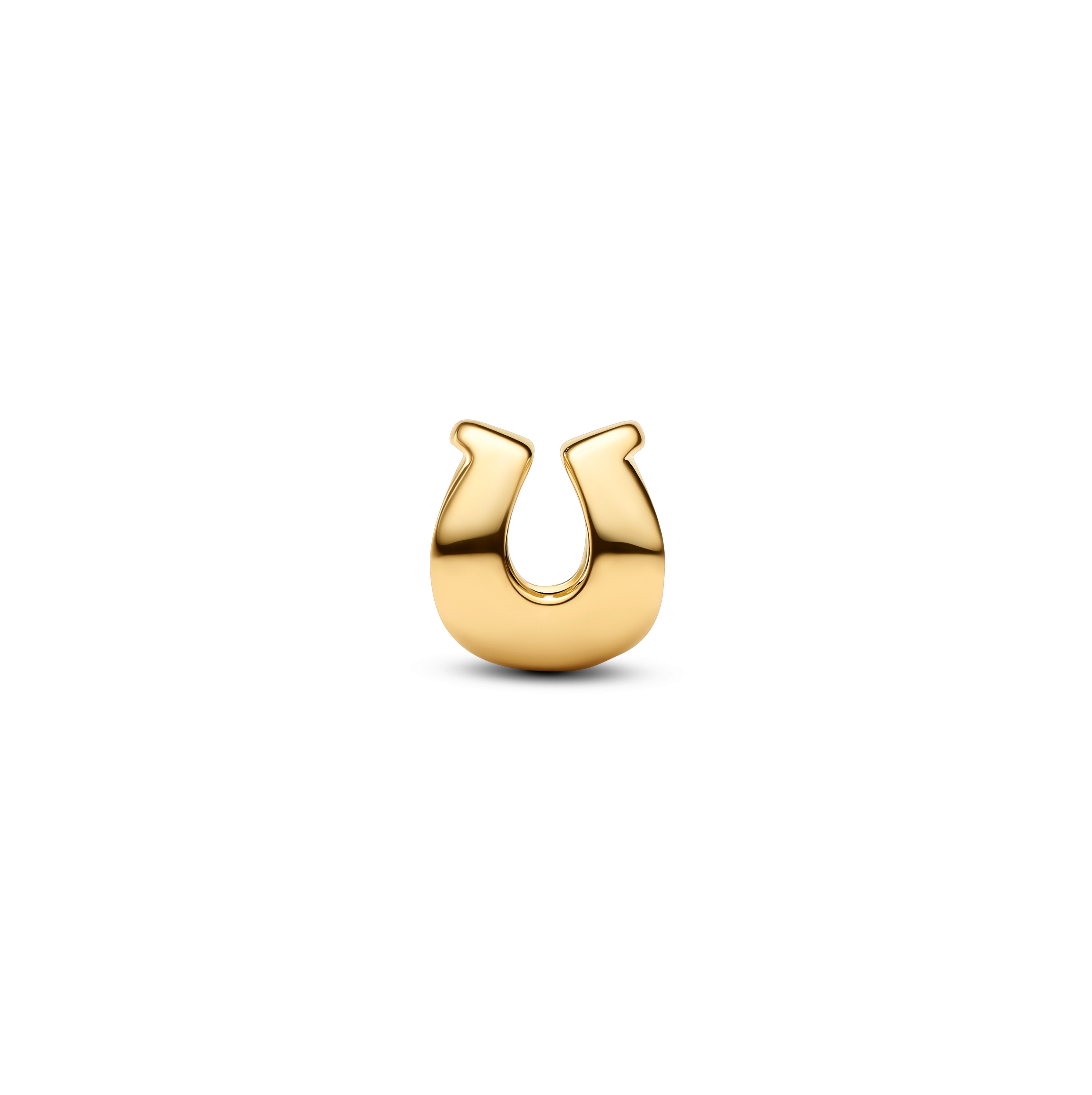 Horse Shoe 14K Gold-Plated Mini Charm