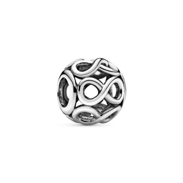 Infinity Silver Charm