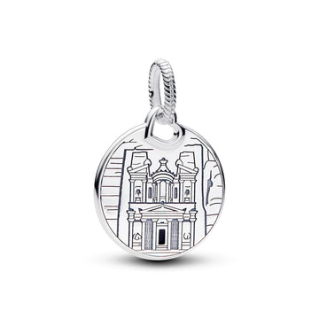 Jordan Temple Sterling Silver Dangle With Black Enamel
