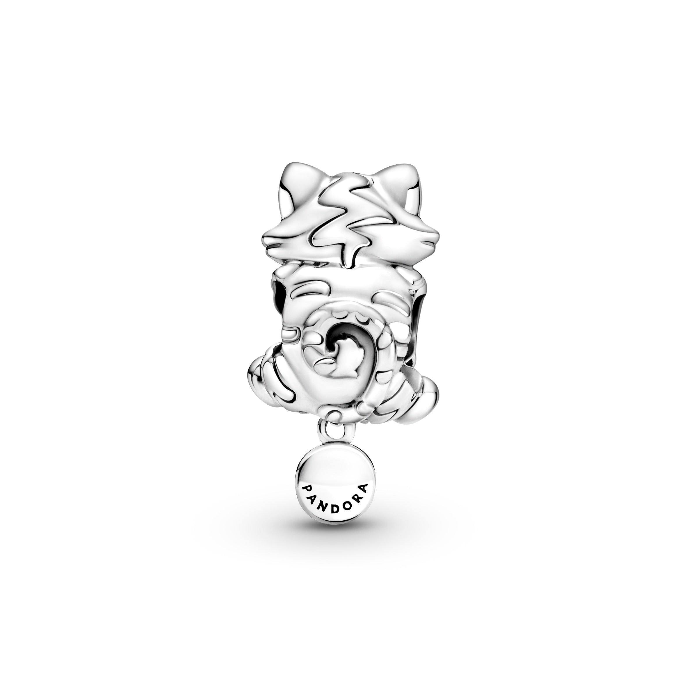 Kitten And Yarn Ball Sterling Silver Charm