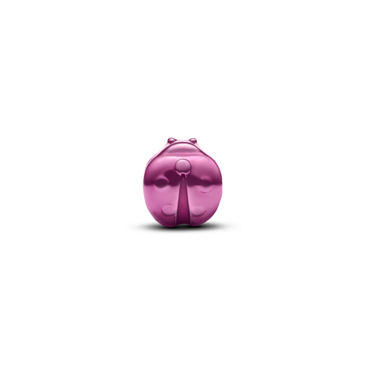 Ladybug Sterling Silver Mini Charm With Pink Enamel