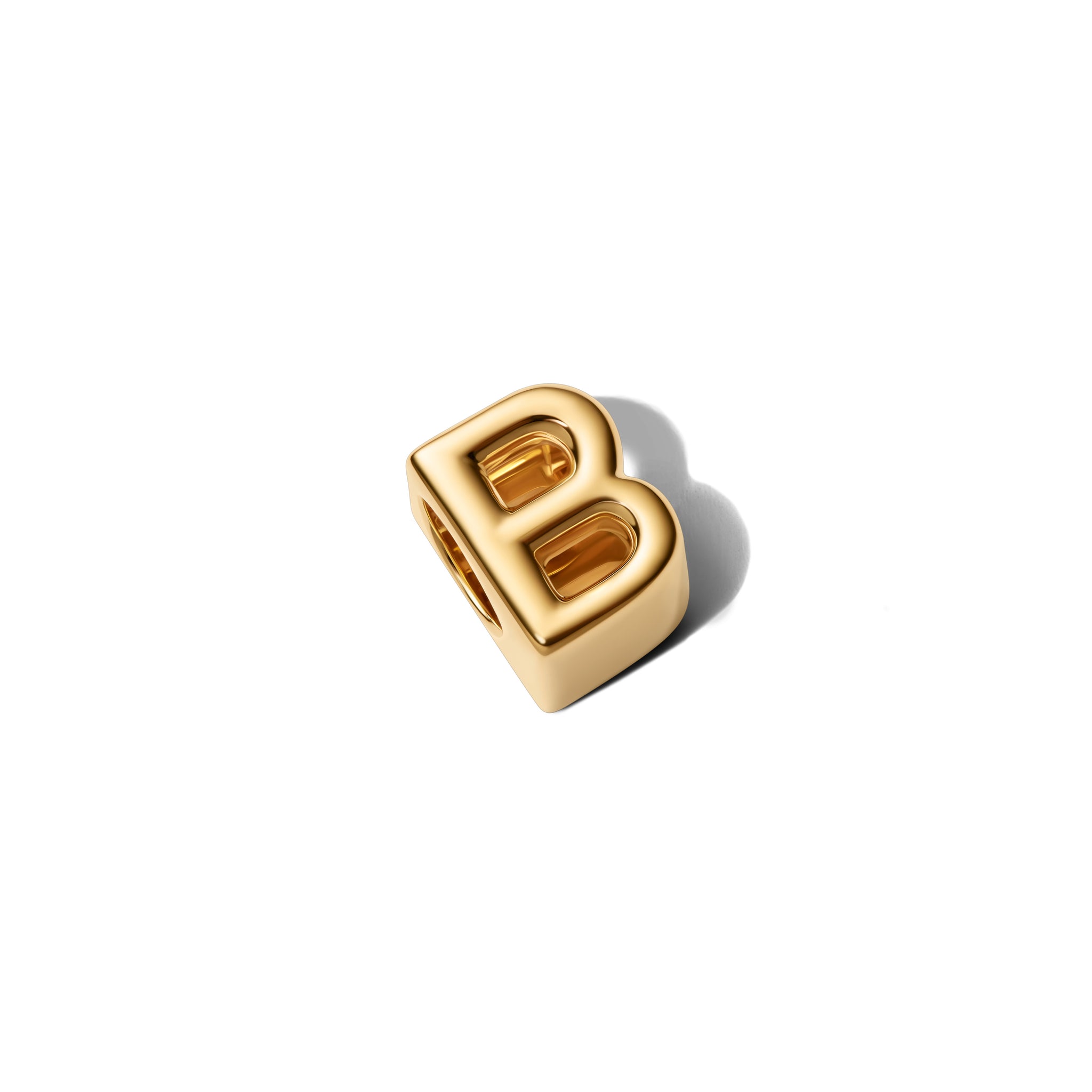 Letter B 14K Gold-Plated Charm