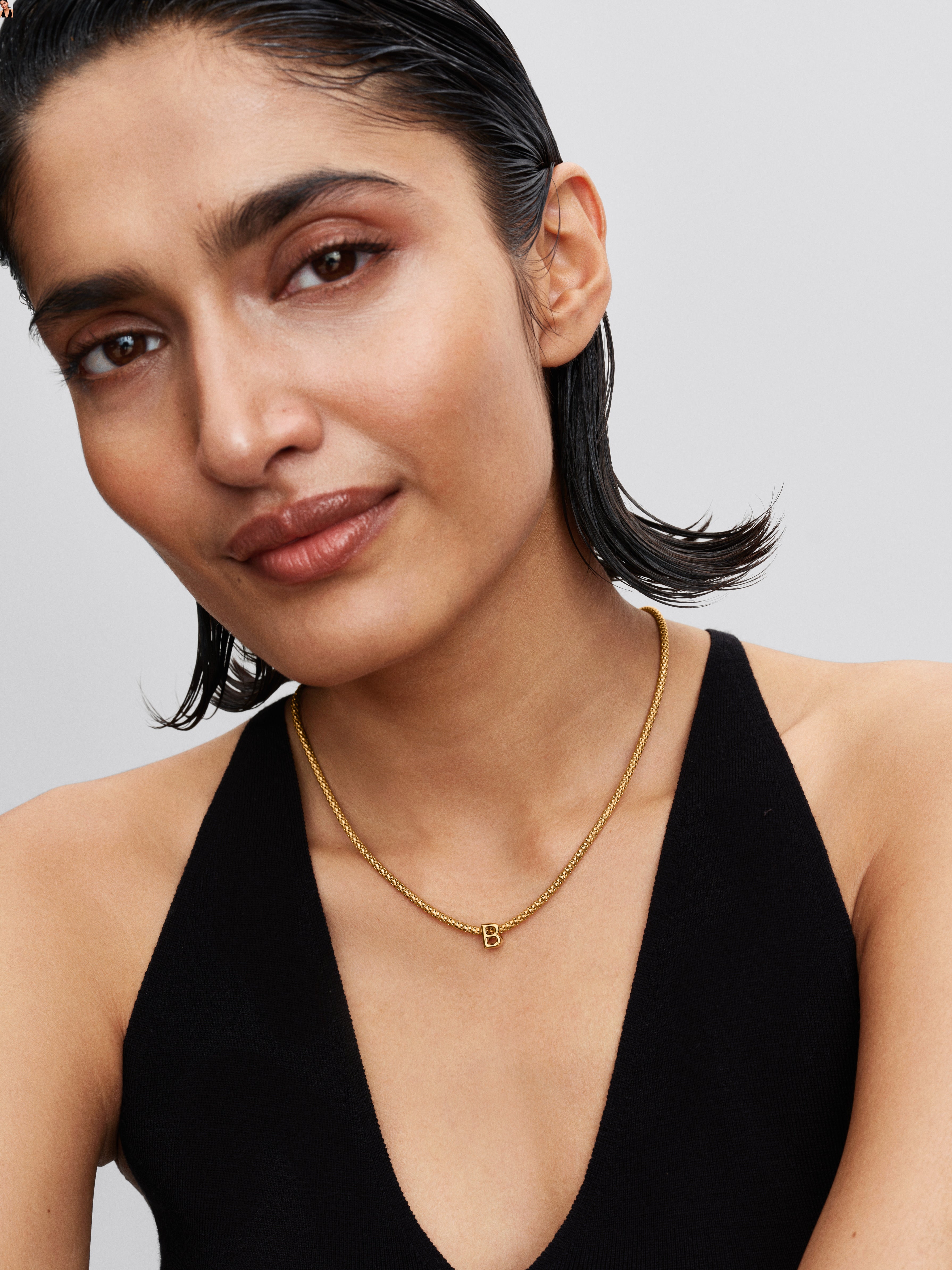 Letter B 14K Gold-Plated Charm